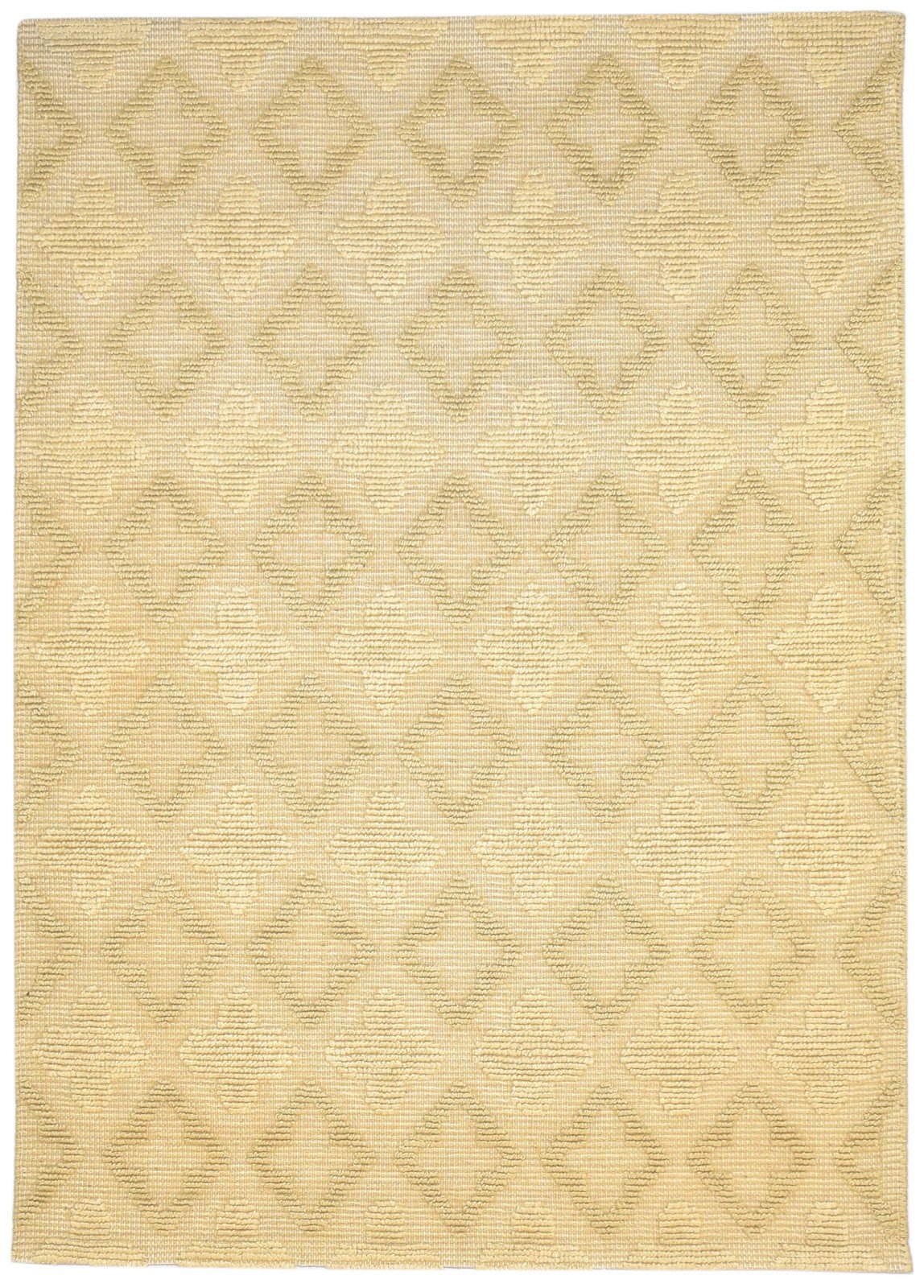 Gold Jute Rug 5' X 7' Modern Dhurrie Scandinavian Damask Room Size Carpet   7864488362133