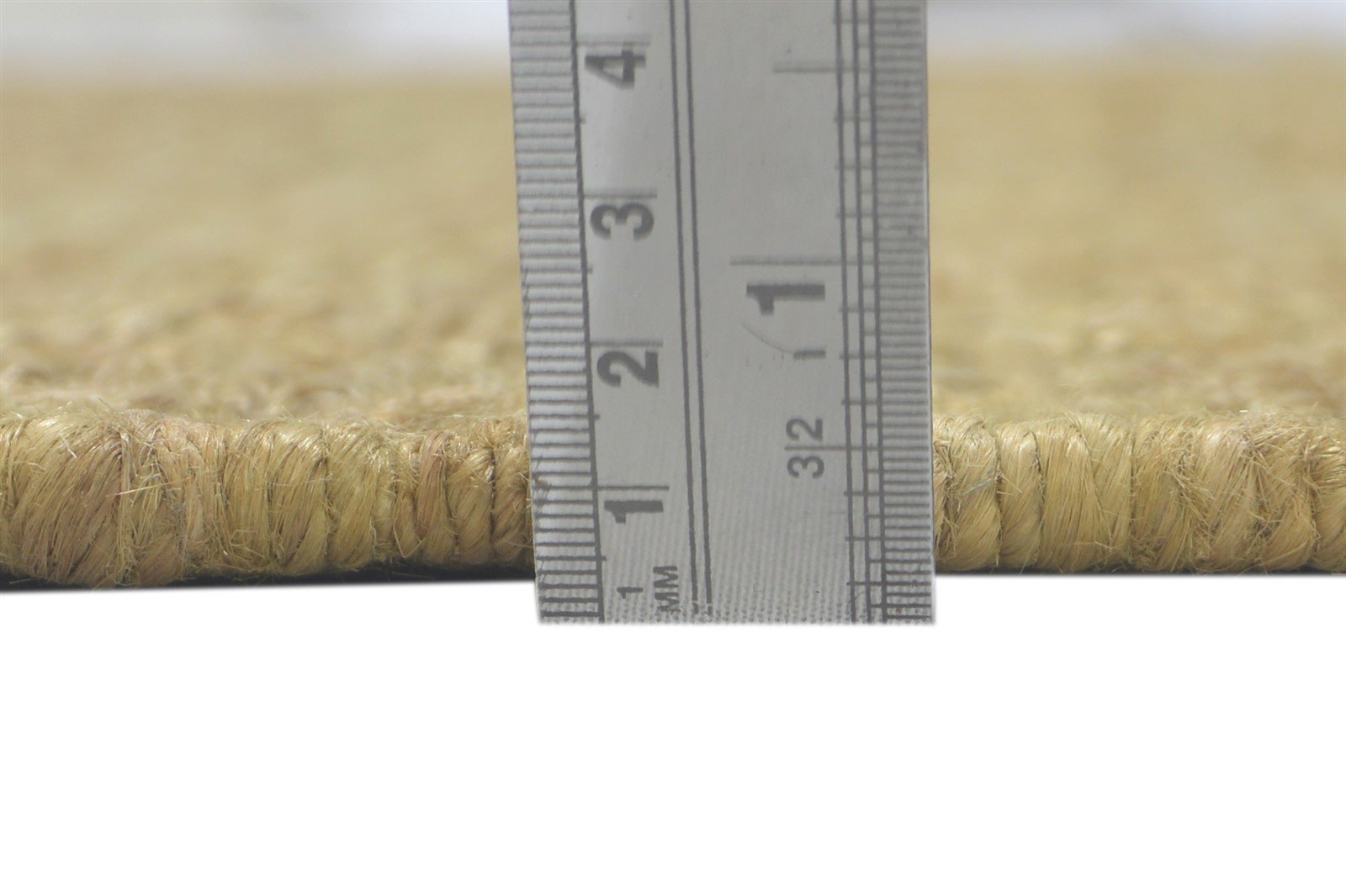 Gold Jute Rug 5' X 8' Modern Hand Knotted Scandinavian Solid Room Size Carpet   7860699136149