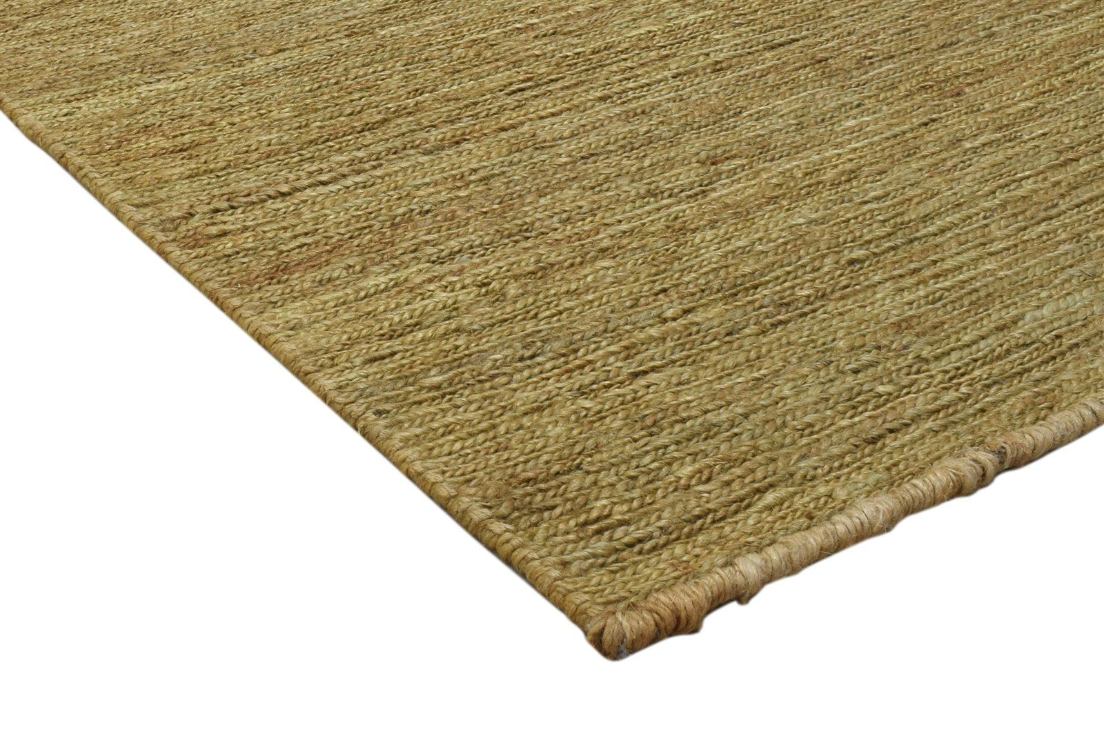 Gold Jute Rug 5' X 8' Modern Hand Knotted Scandinavian Solid Room Size Carpet   7860699463829