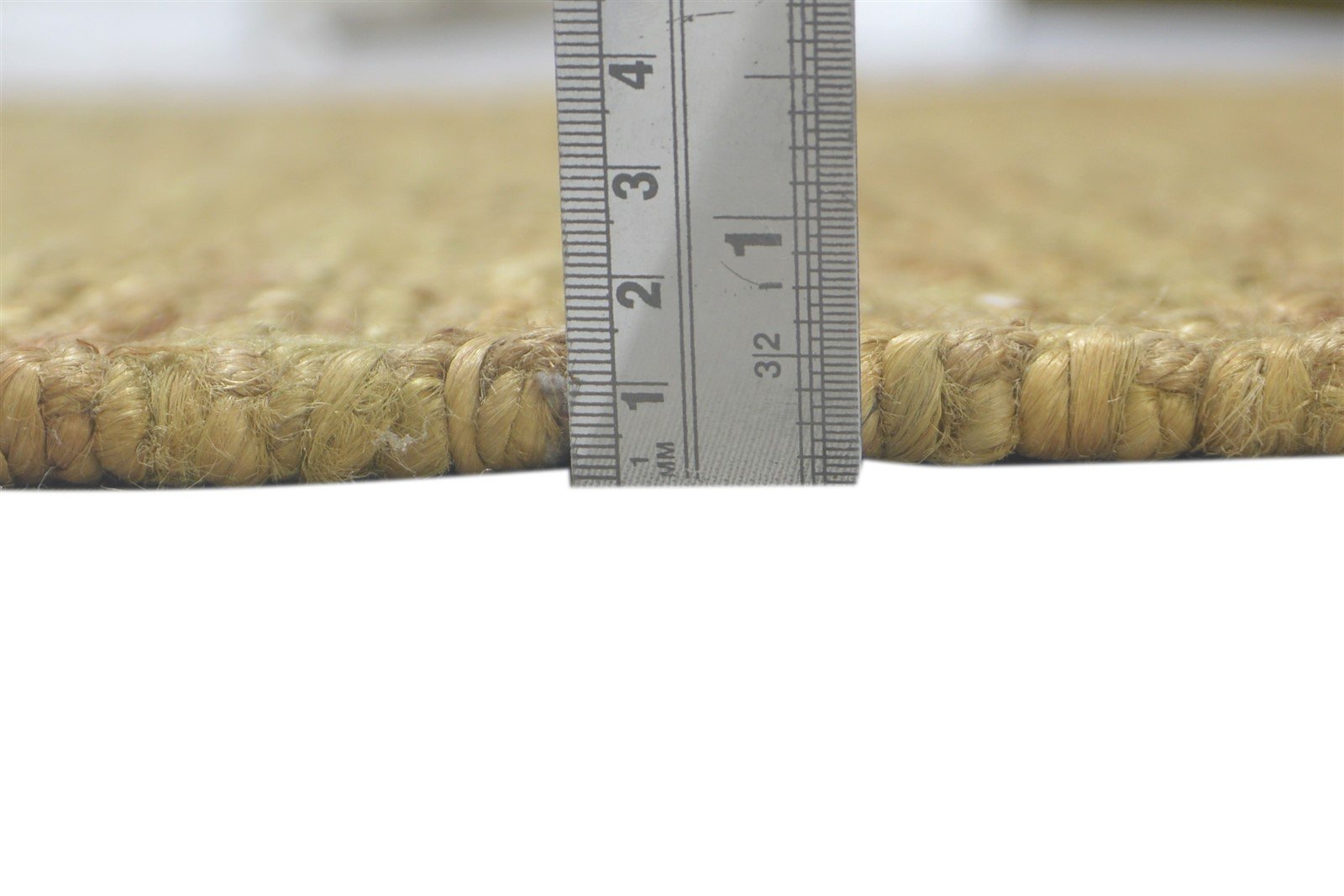 Gold Jute Rug 5' X 8' Modern Hand Knotted Scandinavian Solid Room Size Carpet   7860699463829