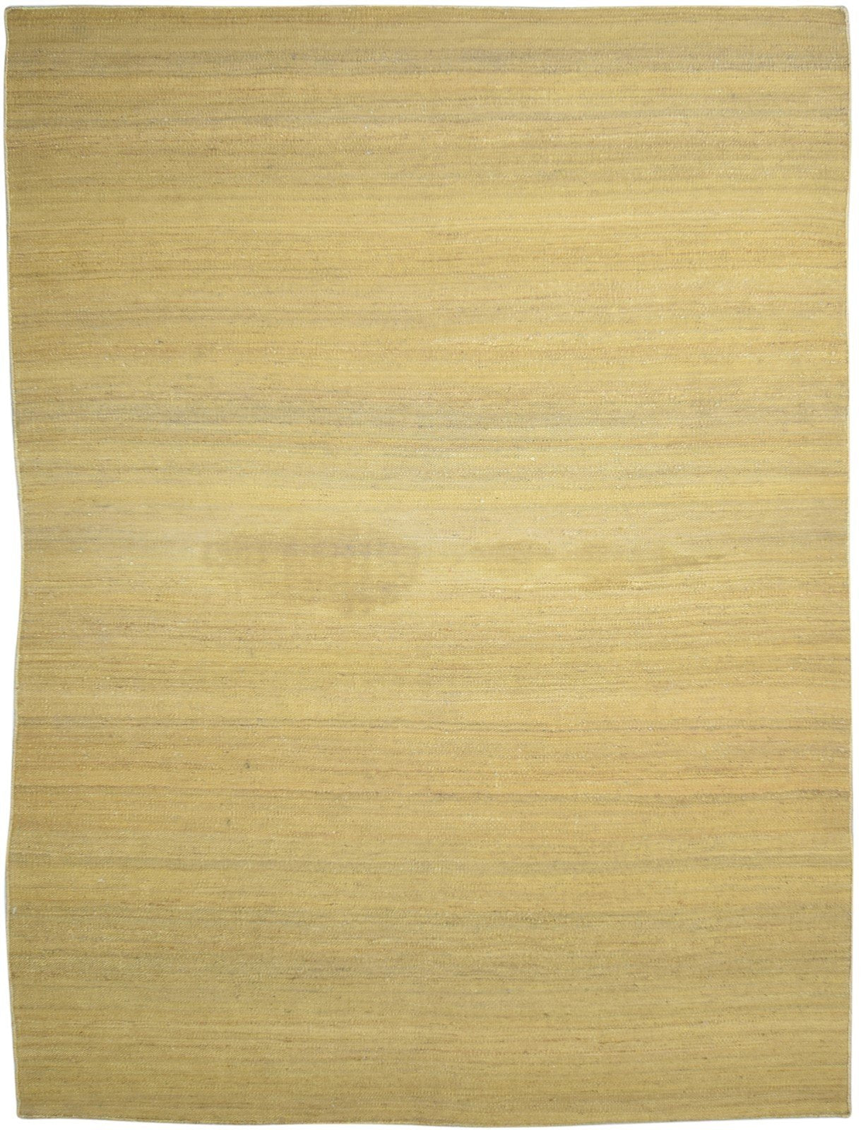 Gold Jute Rug 8' X 11' Modern Hand Woven Scandinavian Solid Large Carpet   7864777703573