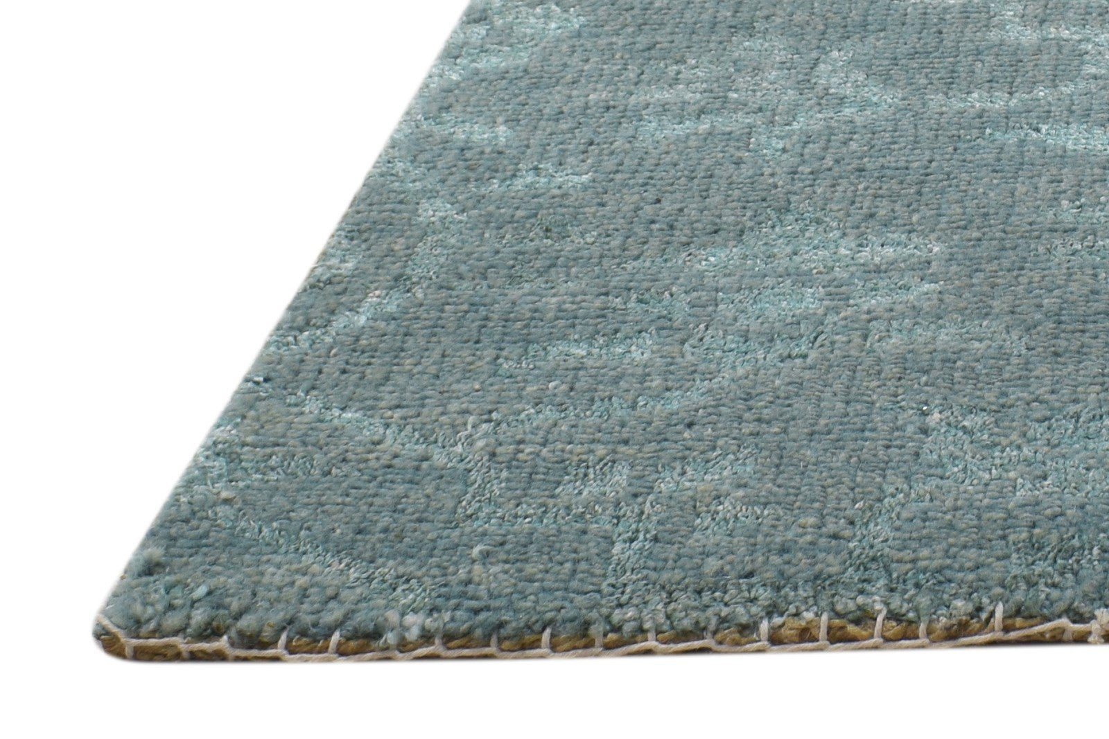 Green Wool Rug 2' X 2' Modern Hand Knotted Moroccan Trellis Small Carpet   7864132305045