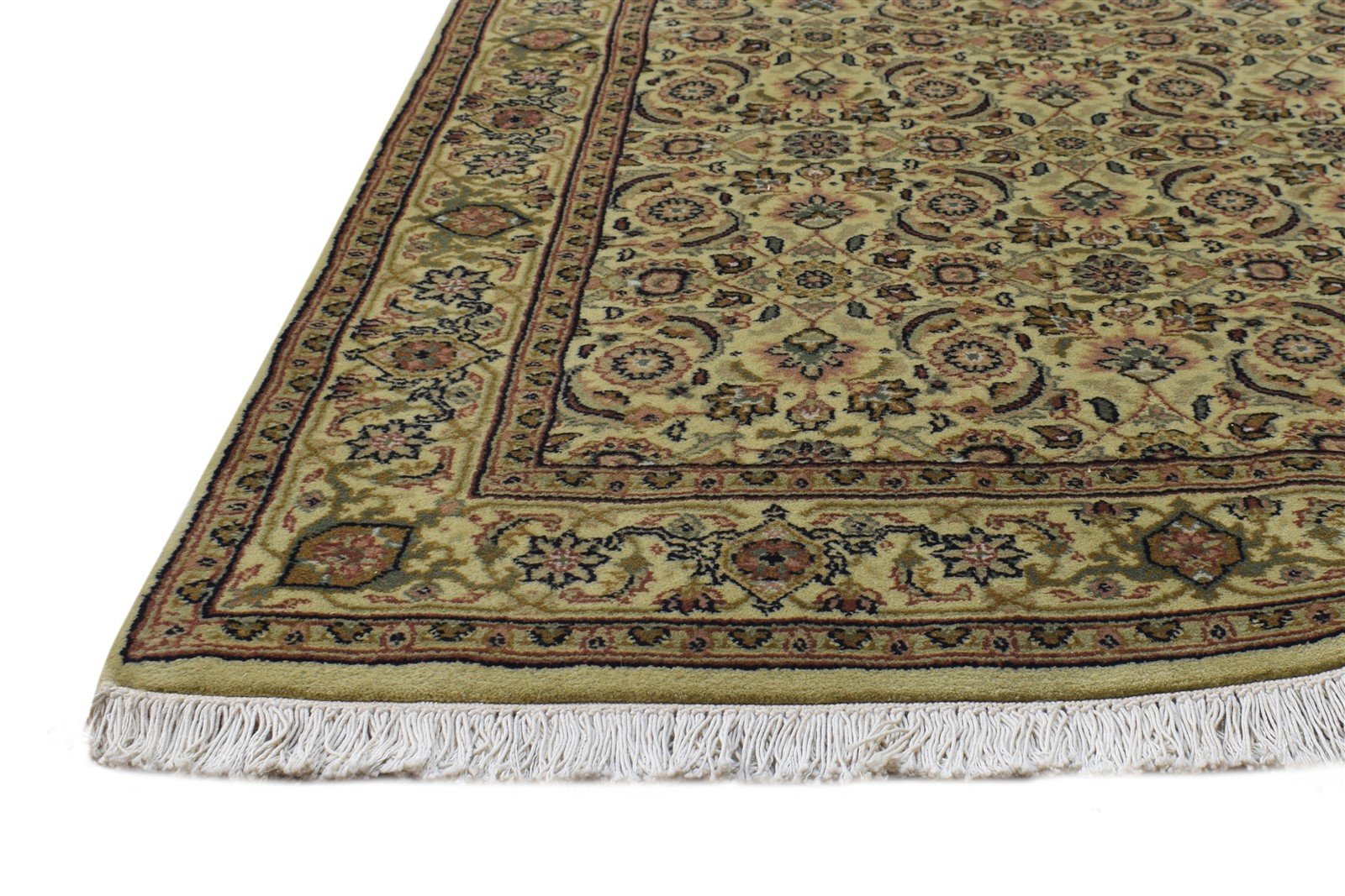 Green Wool Rug 3' X 5' Persian Hand Knotted Bijar Oriental Small Carpet   7864647516309