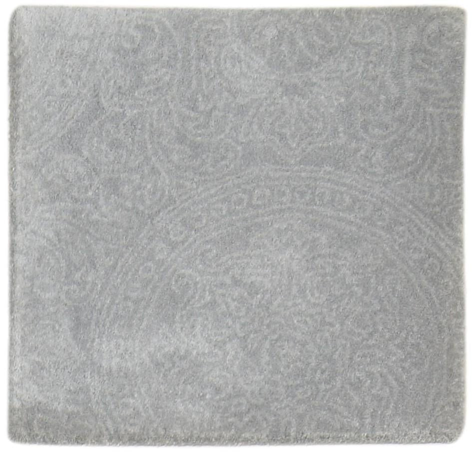 Green Wool / Silk Rug 2' X 2' Modern Hand Tufted French Floral Small Carpet   7864127160469
