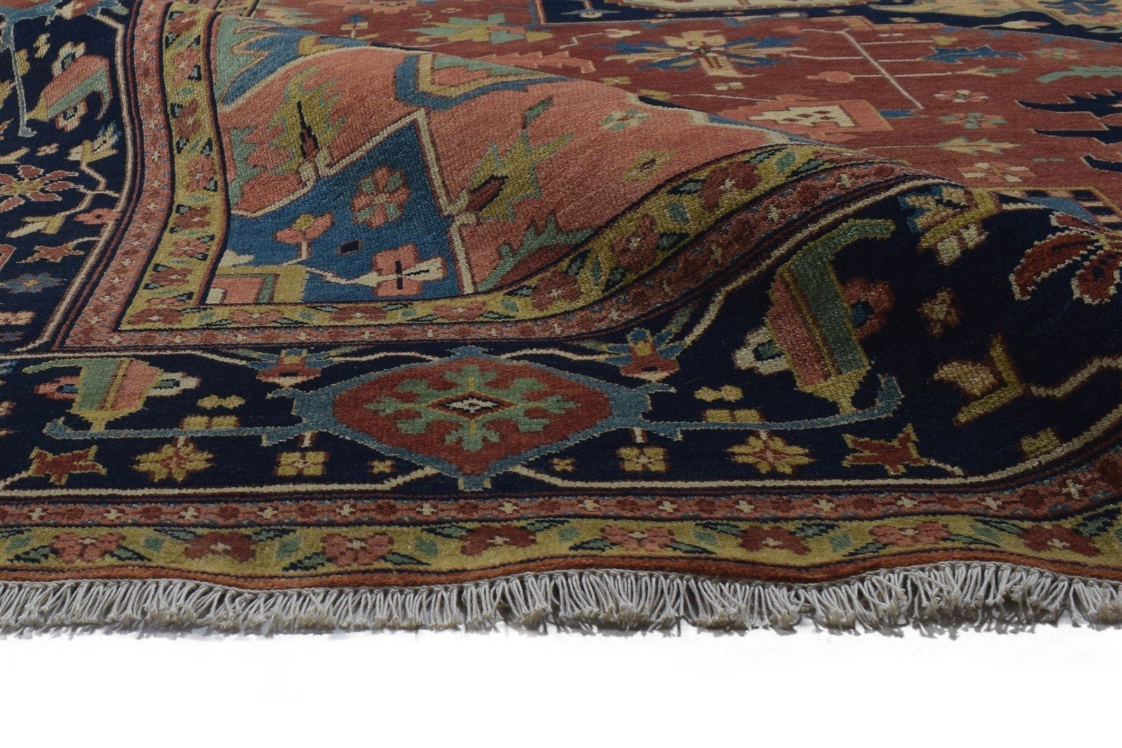 Greenwich Heriz Wool Rug Red Area Rug Persian Hand Knotted   8620210716821