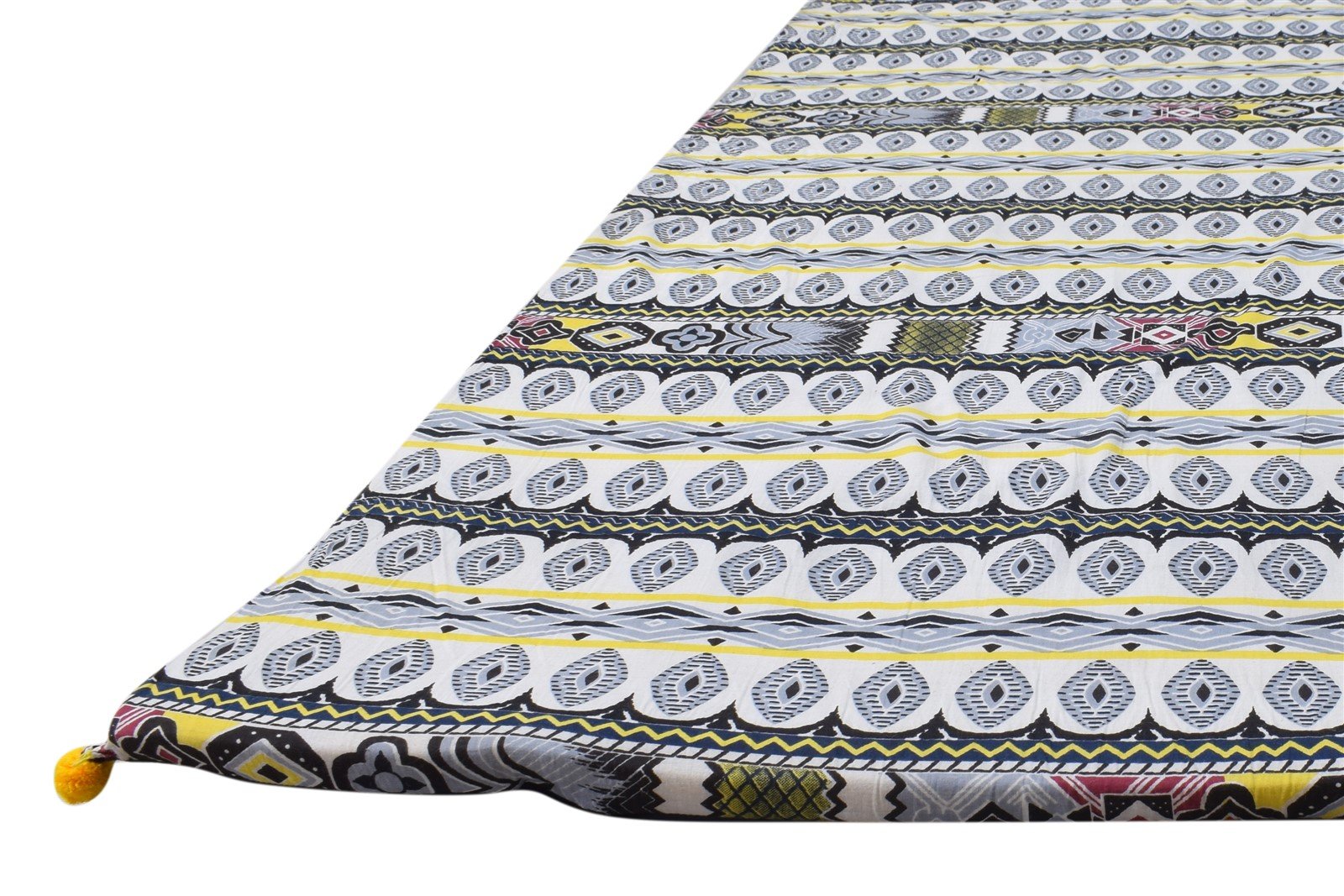 Grey Cotton Rug 3' X 6' Modern Power Loomed Scandinavian Nordic Small Carpet   7865107906709