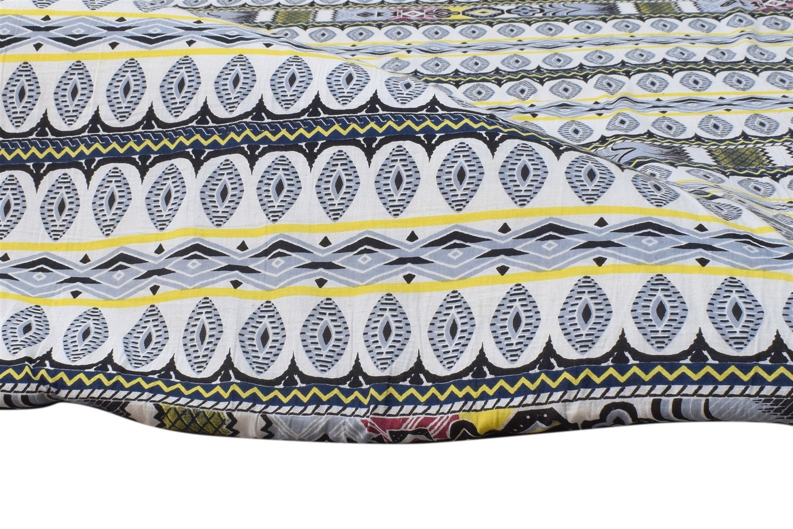 Grey Cotton Rug 3' X 6' Modern Power Loomed Scandinavian Nordic Small Carpet   7865107906709