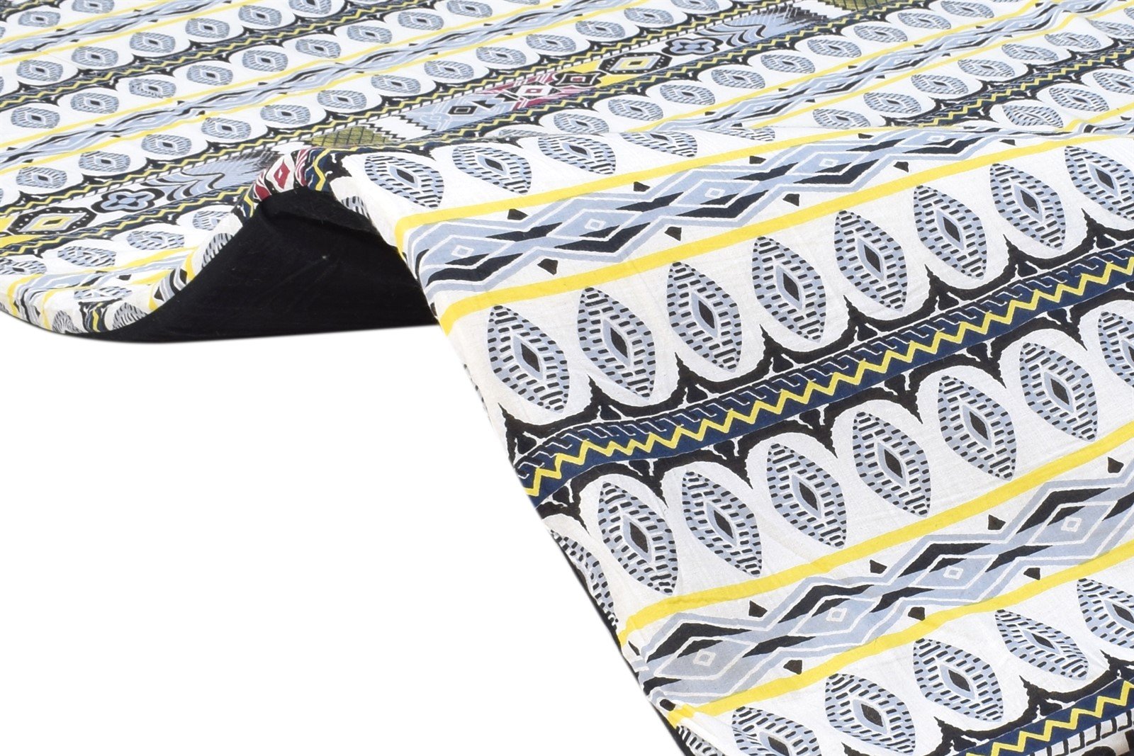 Grey Cotton Rug 3' X 6' Modern Power Loomed Scandinavian Nordic Small Carpet   7865107906709