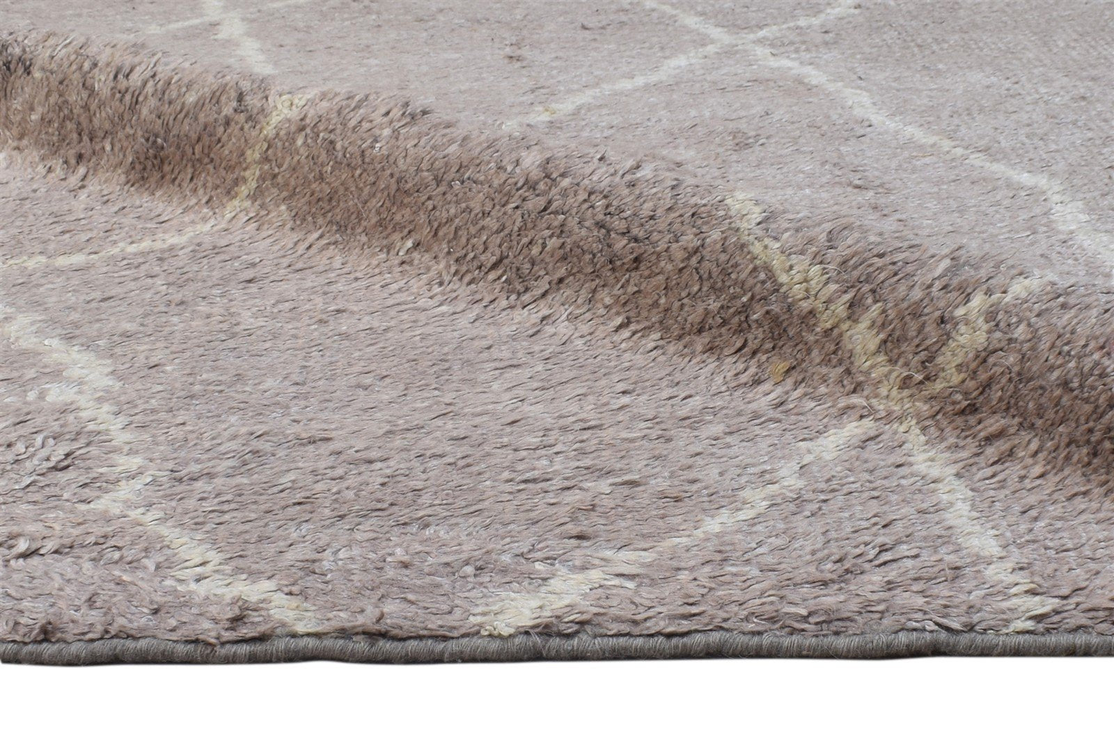 Grey Rayon From Bamboo Rug 8X10 Modern Hand Knotted Moroccan Abstract Large   7864788975765