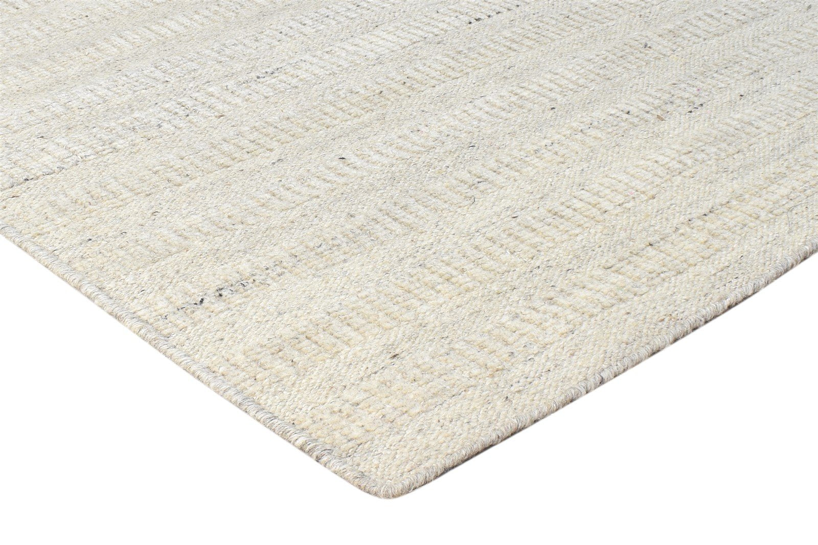 Grey Silk Rug 5' X 8' Modern Hand Woven Scandinavian Striped Room Size Carpet   7864921784469
