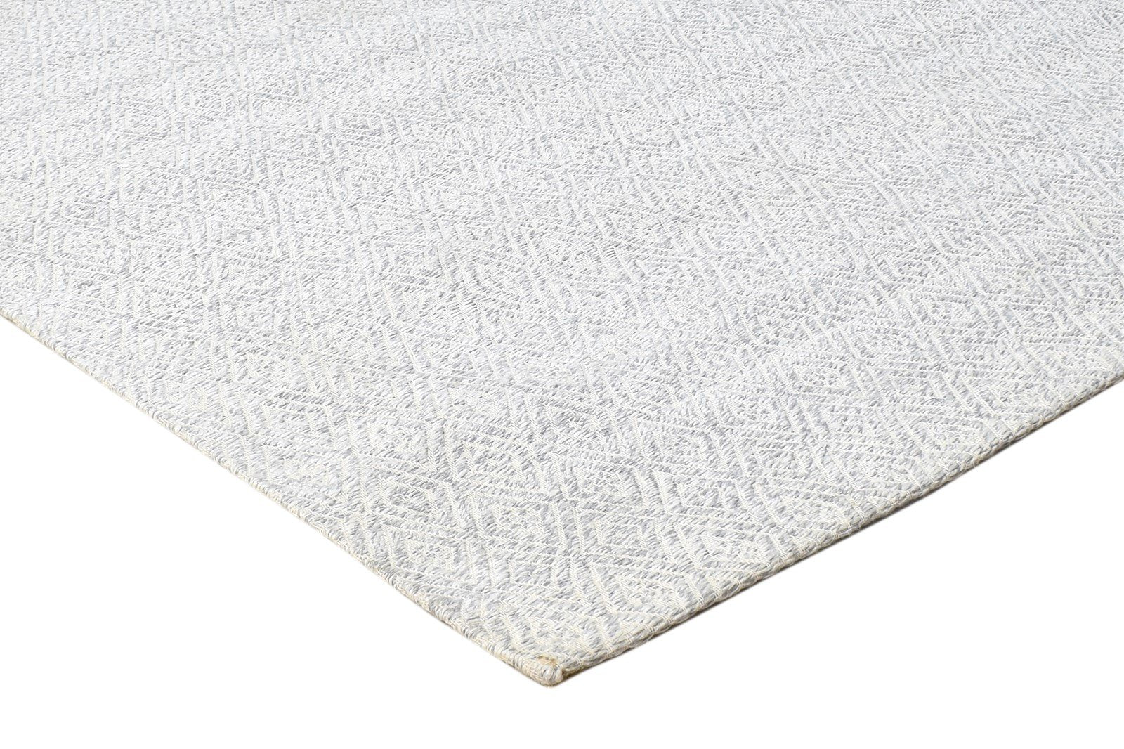 Grey Silk Rug 5' X 8' Modern Jacquard Loom Scandinavian Diamond Room Size Carpet   7864460476565