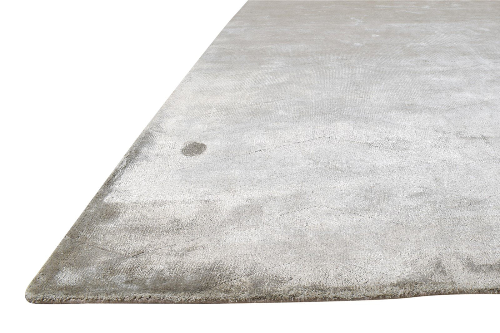 Grey Silk Rug 6' X 9' Modern Handloom Scandinavian Abstract Room Size Carpet   7865110659221