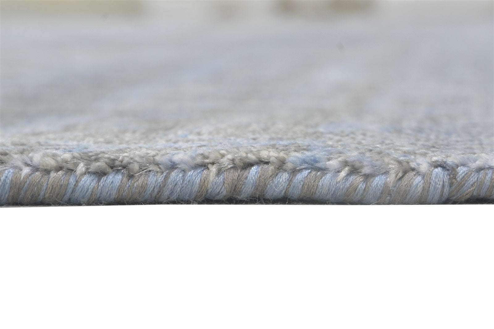 Grey Silk Rug 8' X 10' Modern Hand Knotted Scandinavian Abstract Large Carpet   7864319738005