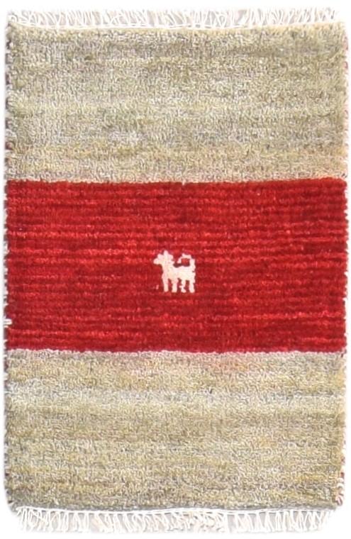 Grey Wool Rug 1' X 2' Modern Hand Knotted Scandinavian Bordered Small Carpet   7865087590549