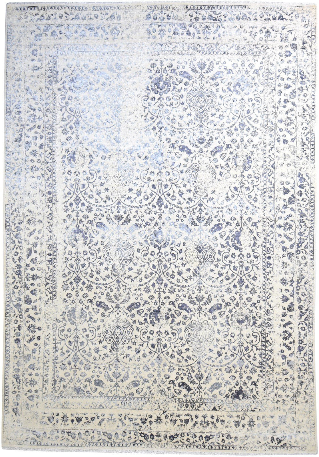 Grey Wool Rug 10X14 Persien Hand Knotted Sarouk-Indian Oriental Extra Large   7864809816213