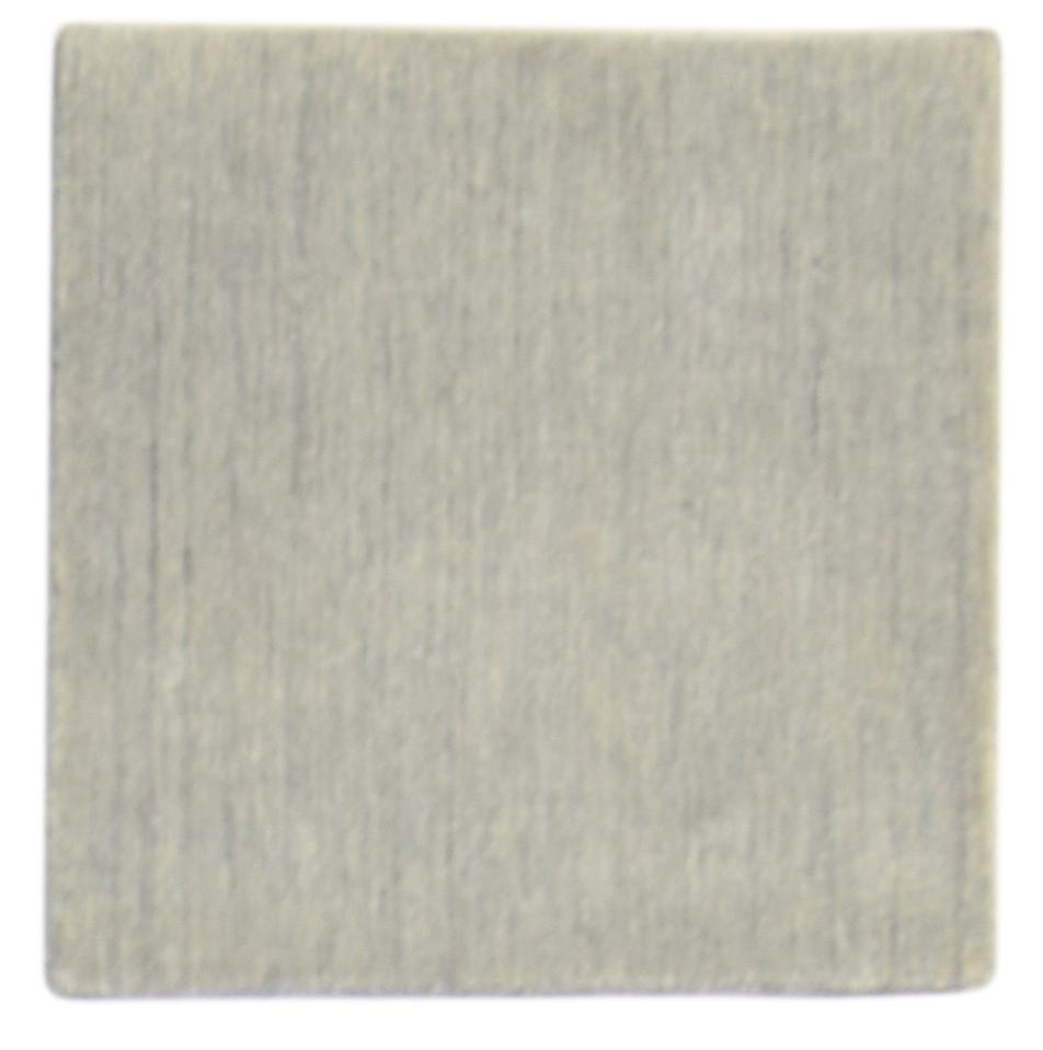 Grey Wool Rug 2' X 2' Modern Handloom Scandinavian Solid Small Carpet   7864126439573