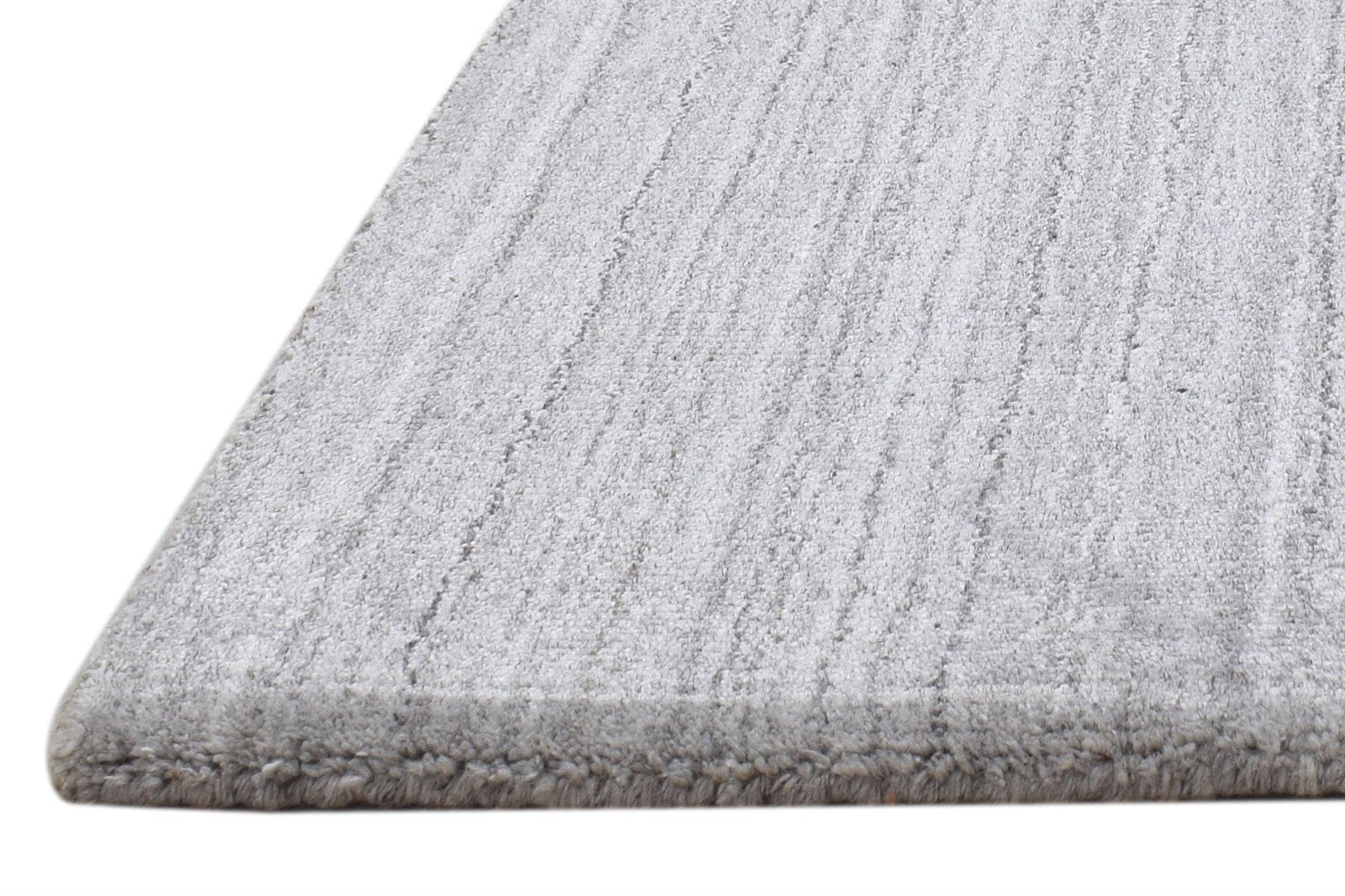 Grey Wool Rug 2' X 2' Modern Handloom Scandinavian Solid Small Carpet   7864129912981