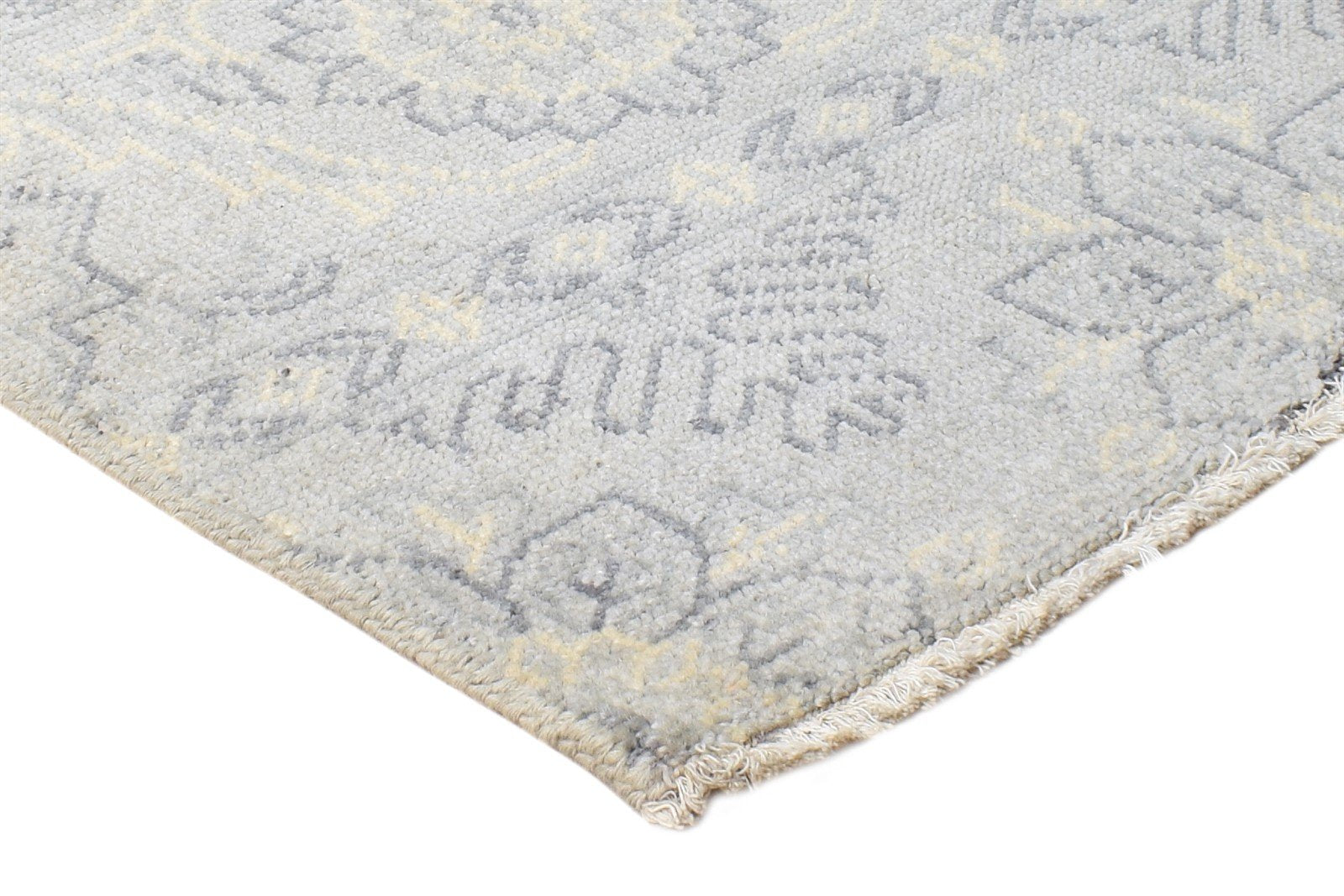 Grey Wool Rug 2' X 2' Persian Hand Knotted Oushak Oriental Small Carpet   7865151226005