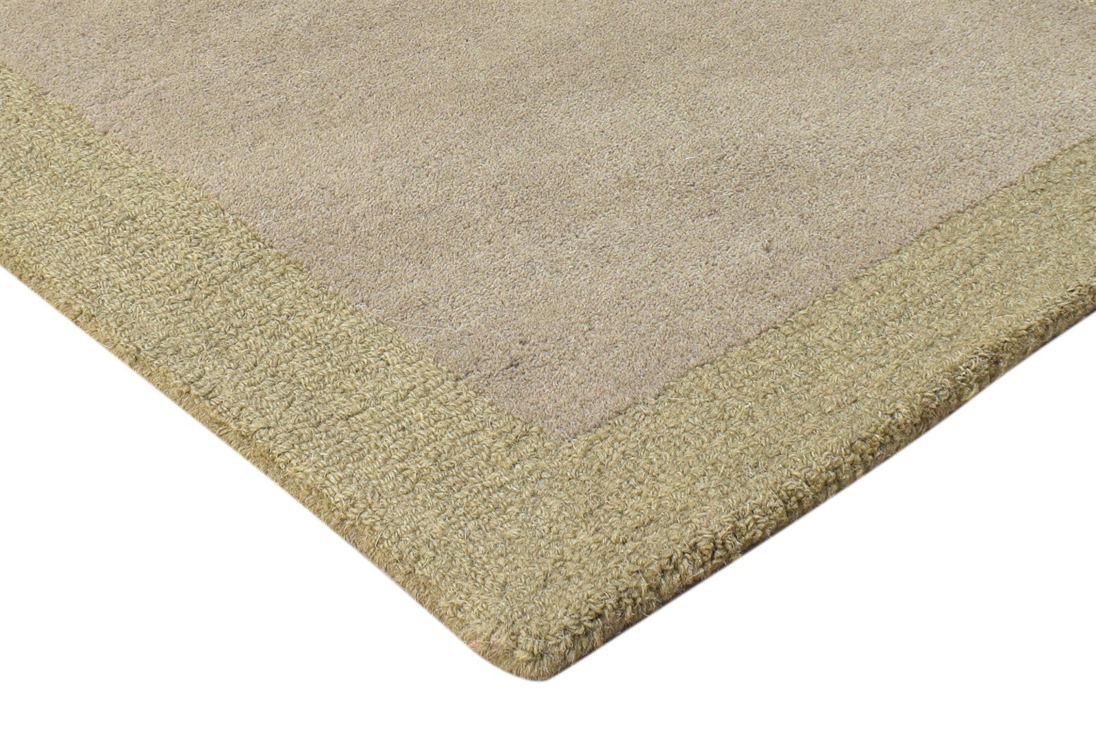 Valeda Grey Wool Rug 2' X 3' Modern Hand Tufted Scandinavian Bordered   7865076514965