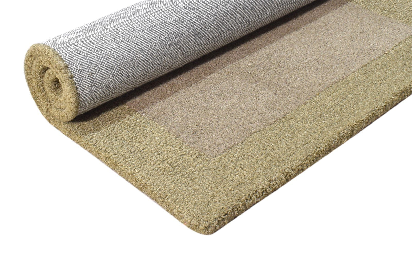 Valeda Grey Wool Rug 2' X 3' Modern Hand Tufted Scandinavian Bordered   7865076514965