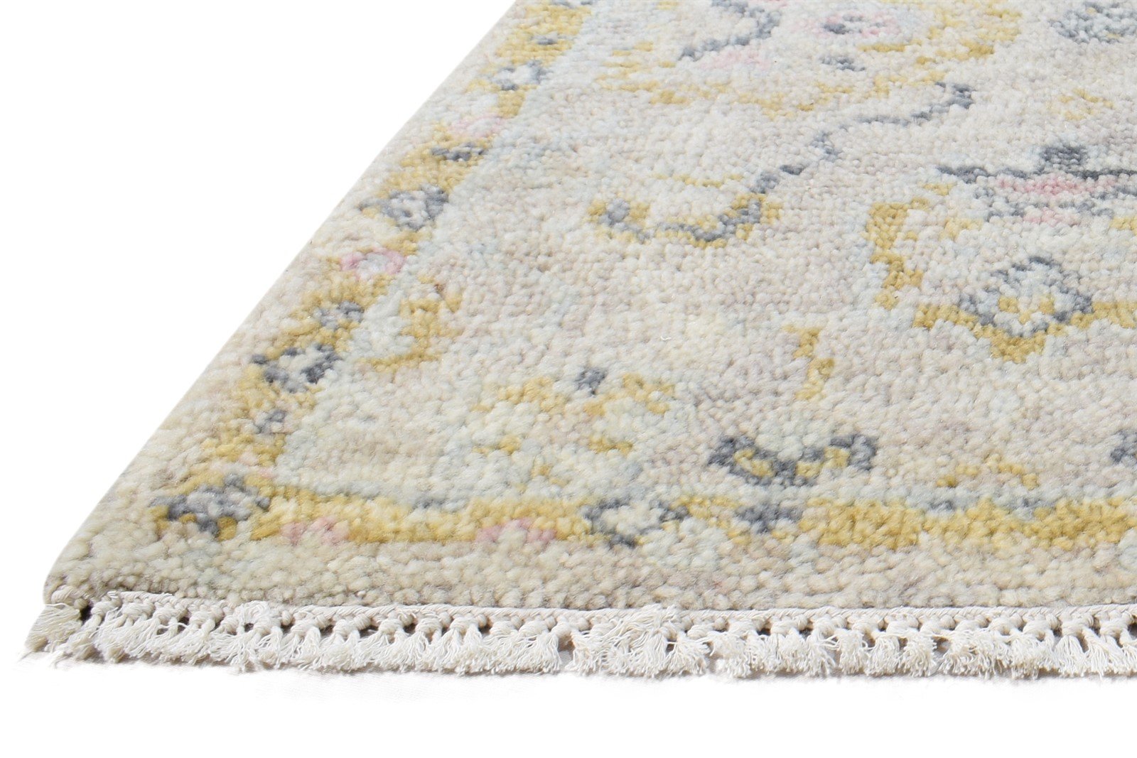Grey Wool Rug 2' X 3' Persian Hand Knotted Oushak Oriental Small Carpet   7865015763093