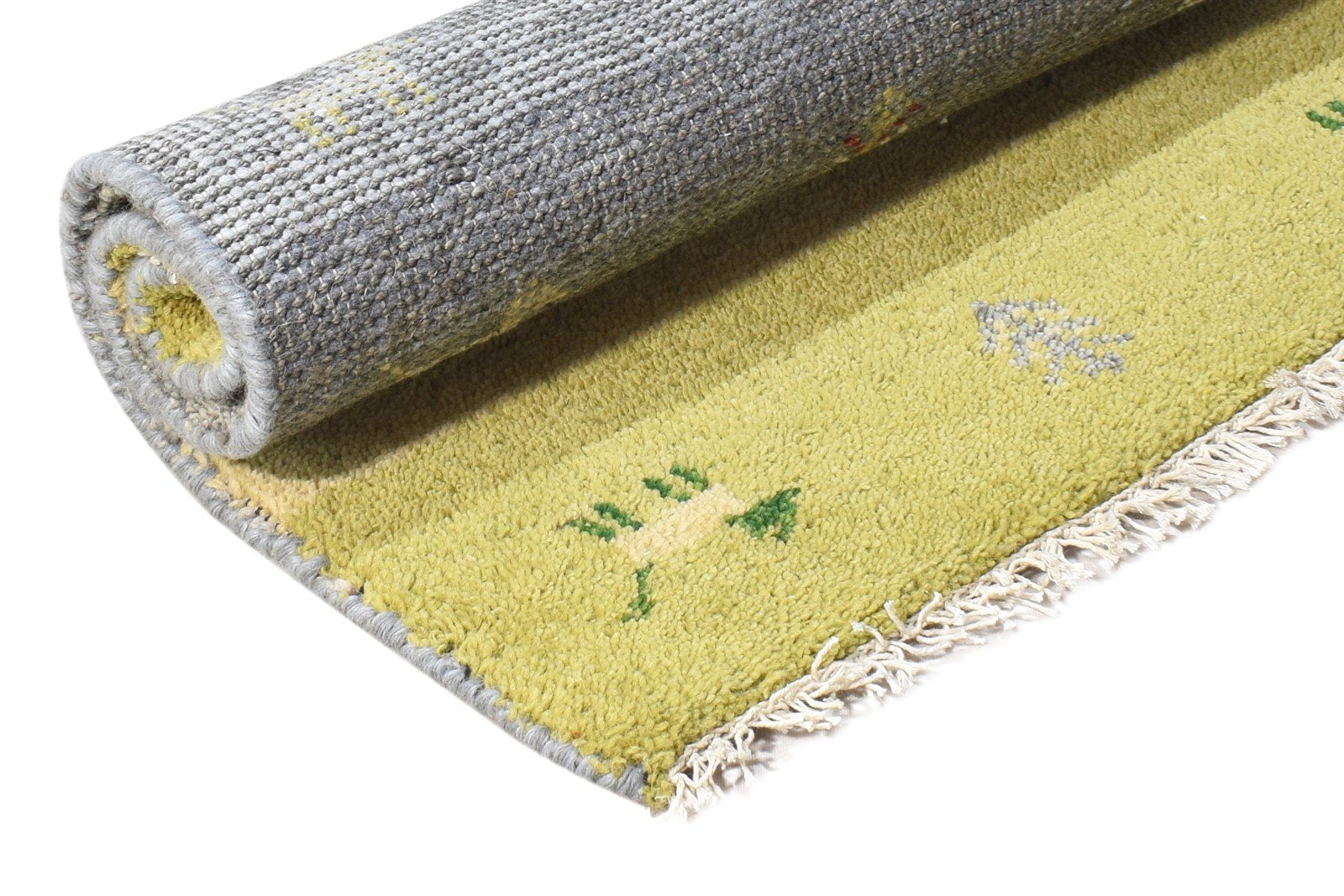 Grey Wool Rug 2' X 3' Southwestern Hand Knotted American Tribal Small Carpet   7865063866517