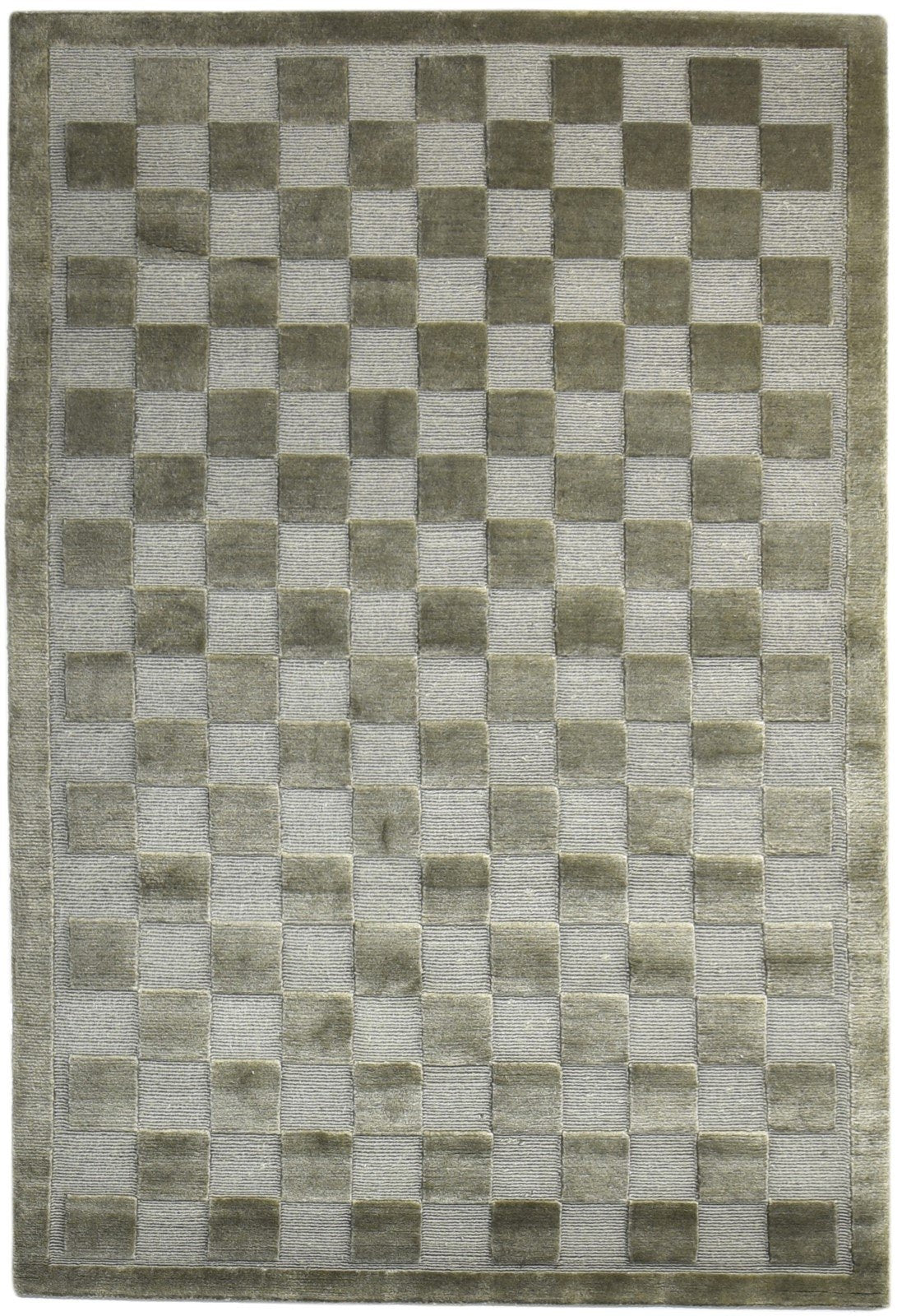 Grey Wool Rug 4' X 6' Modern Hand Knotted Scandinavian Nordic Room Size Carpet   7865109971093