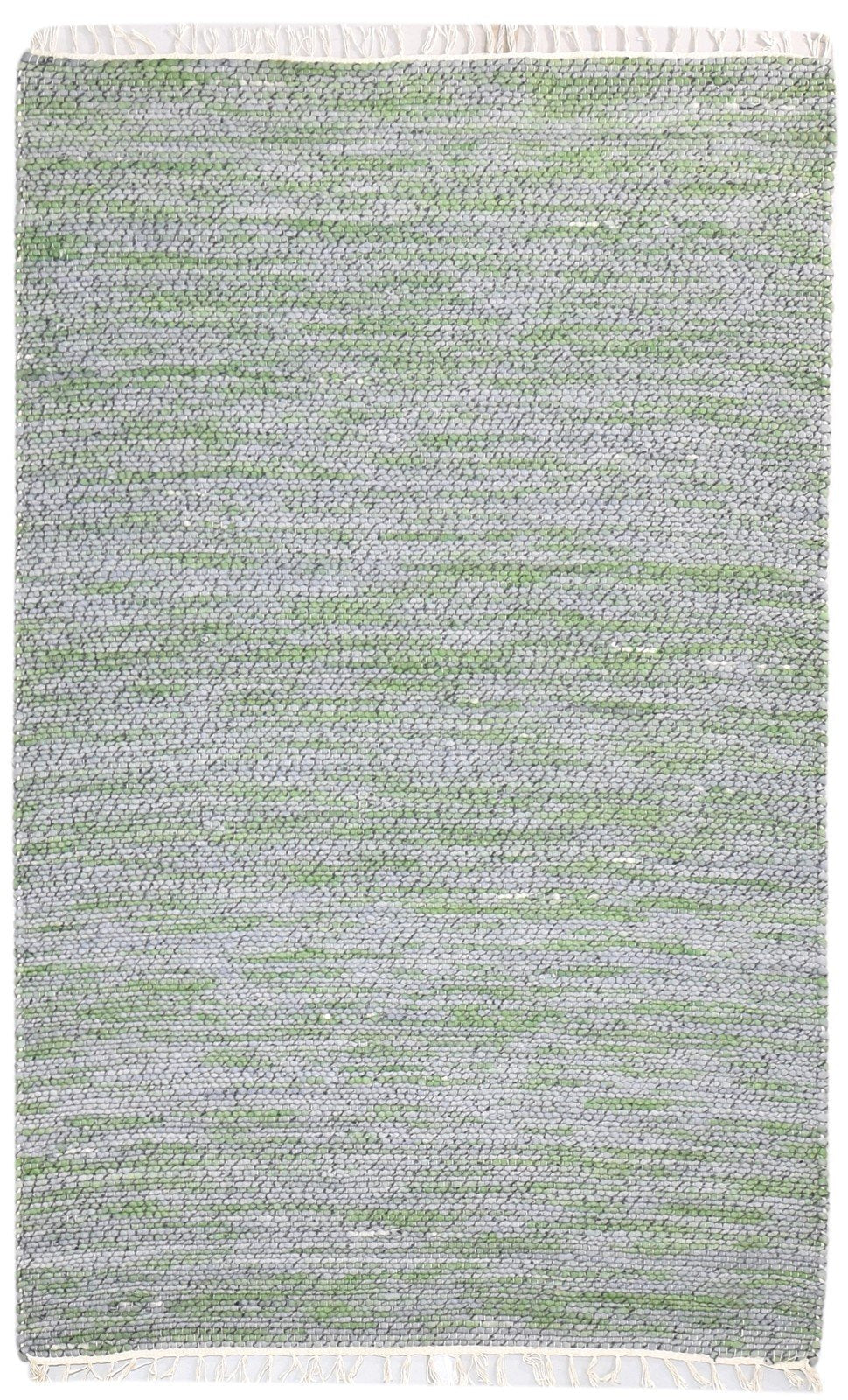 Grey Wool Rug 4' X 7' Modern Hand Woven Scandinavian Solid Room Size Carpet   7865002524821