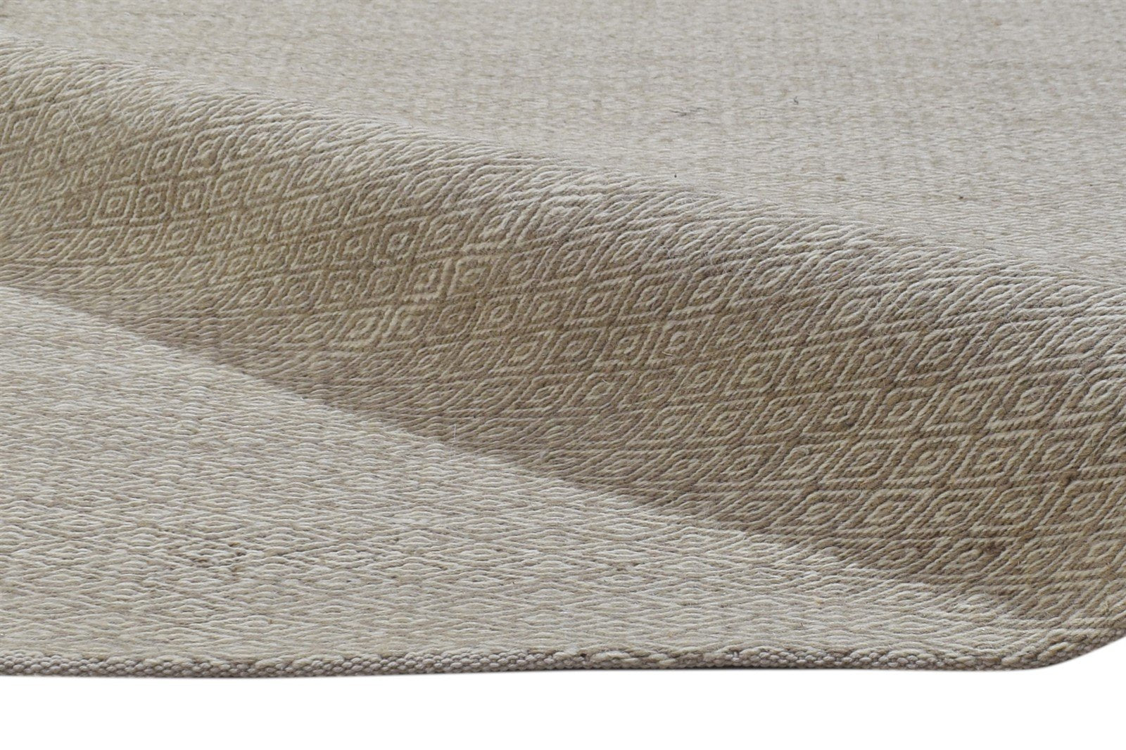 Krista Grey Wool Rug 5' X 8' Modern Dhurrie Scandinavian Solid   7864483971221