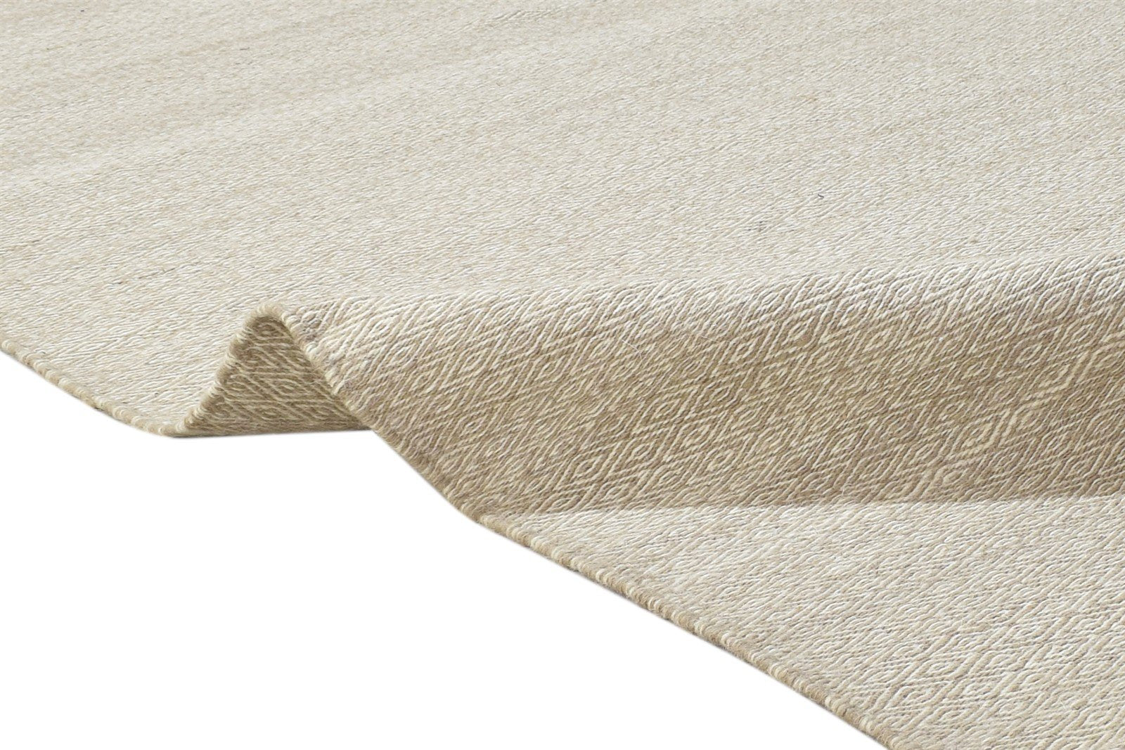 Krista Grey Wool Rug 5' X 8' Modern Dhurrie Scandinavian Solid   7864483971221
