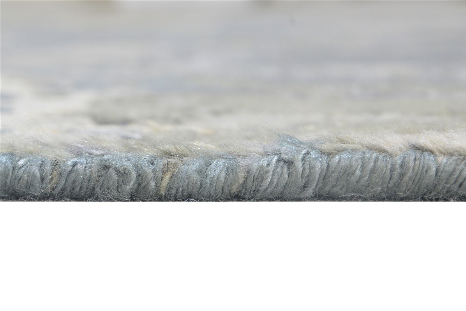 Grey Wool Rug 5' X 8' Modern Hand Knotted Indian Abstract Room Size Carpet   7864430395541