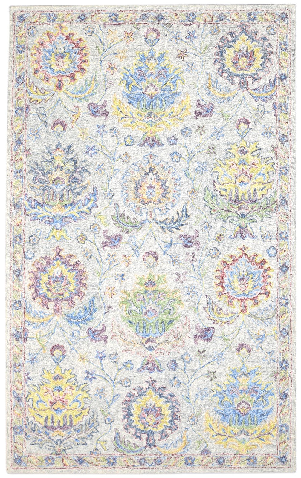Grey Wool Rug 5' X 8' Modern Hand Tufted Oushak Oriental Room Size Carpet   7864093900949