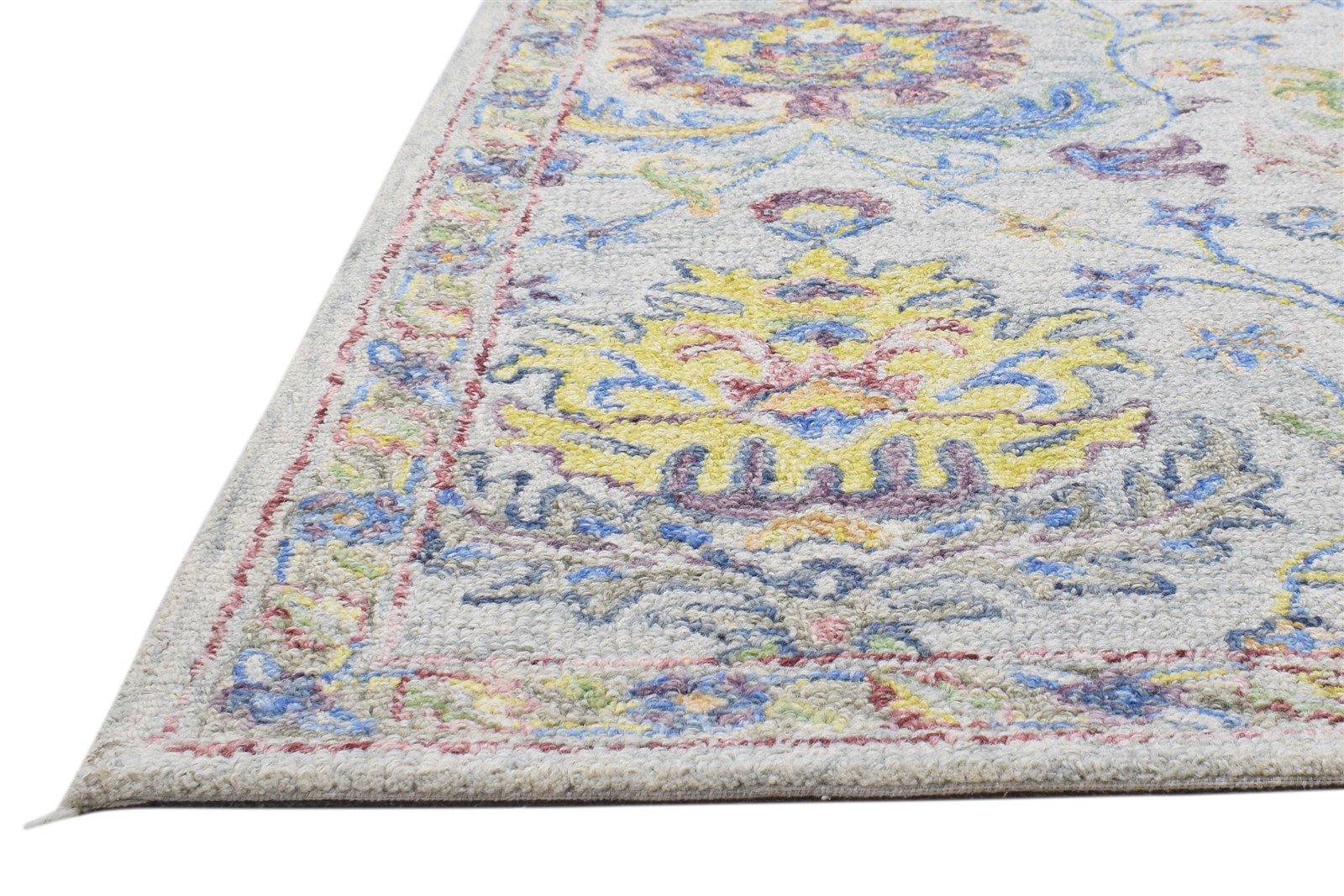 Grey Wool Rug 5' X 8' Modern Hand Tufted Oushak Oriental Room Size Carpet   7864093900949