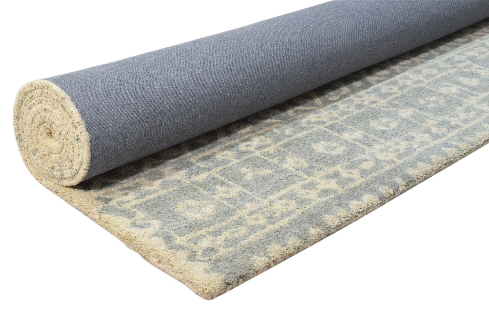 Grey Wool Rug 5' X 8' Modern Hand Tufted Scandinavian Lace Room Size Carpet   7860686127253