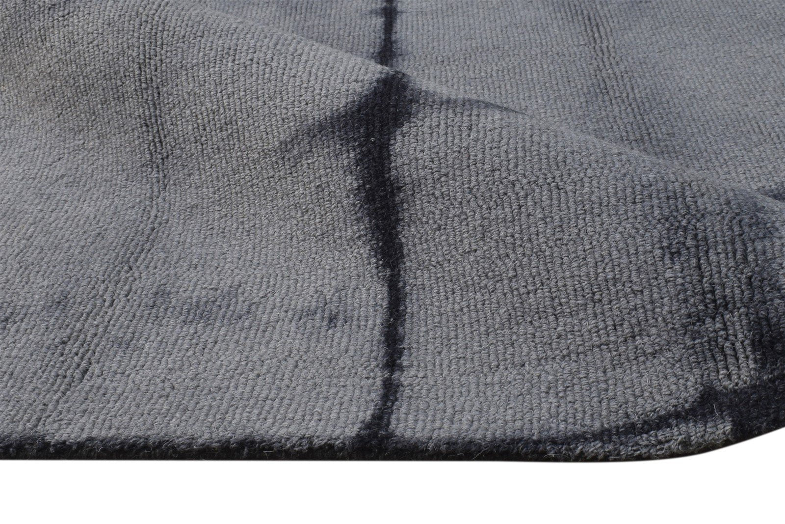 Elli Grey Wool Rug 5' X 8' Modern Hand Tufted Shibori Tie Dye   7865199558805