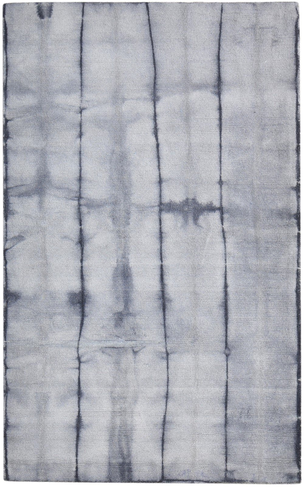 Grey Wool Rug 5' X 8' Modern Hand Tufted Shibori Tie Dye Room Size Carpet   7865206079637