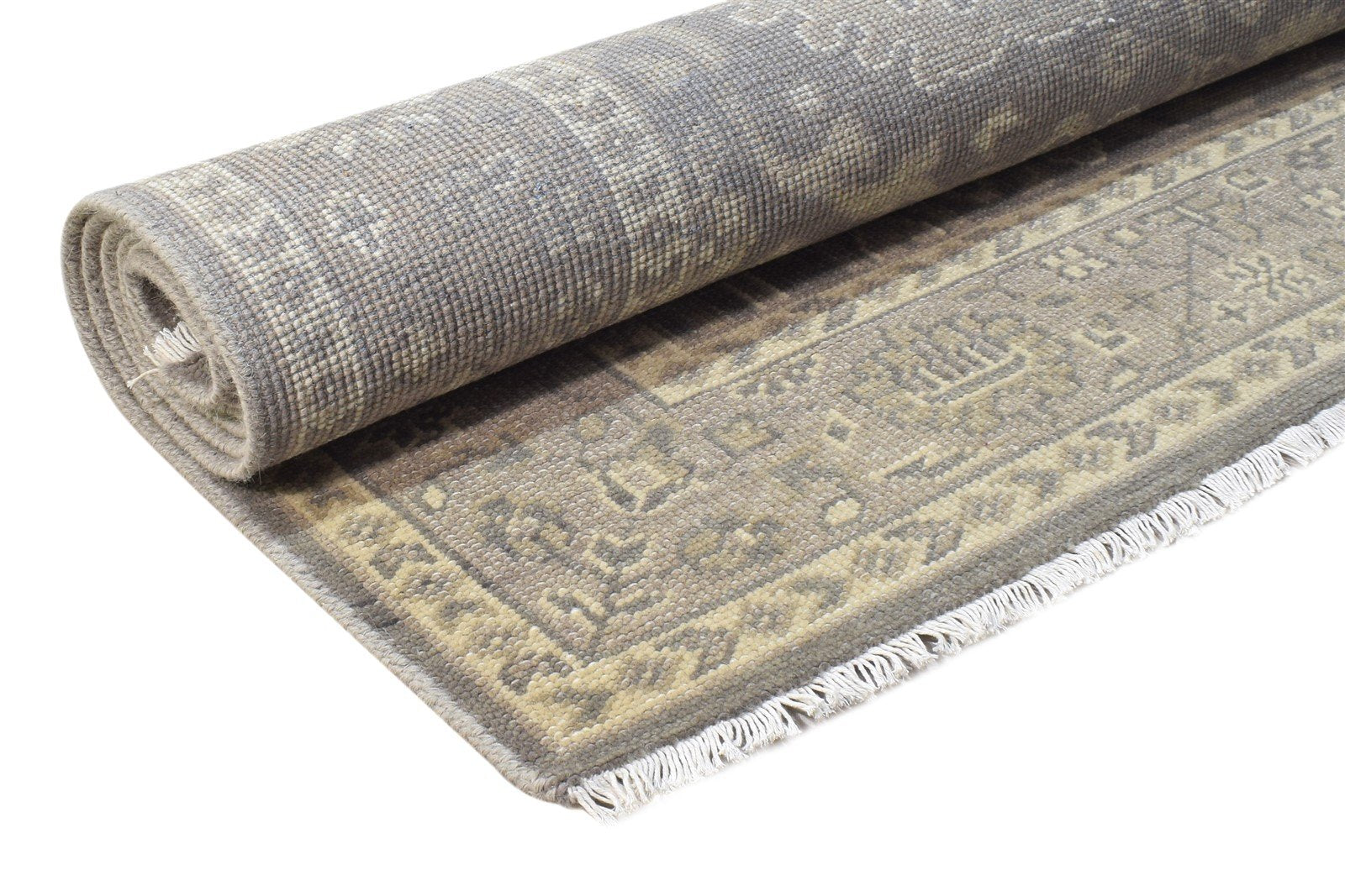 Grey Wool Rug 6' X 8' Persian Hand Knotted Nain Oriental Room Size Carpet   7865124323477