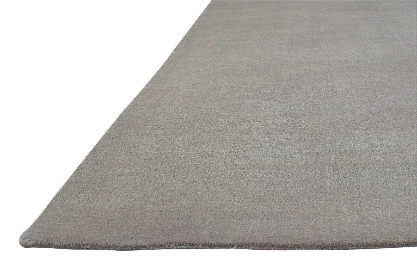 Grey Wool Rug 6' X 9' Modern Hand Woven Scandinavian Solid Large Carpet   7864180605077