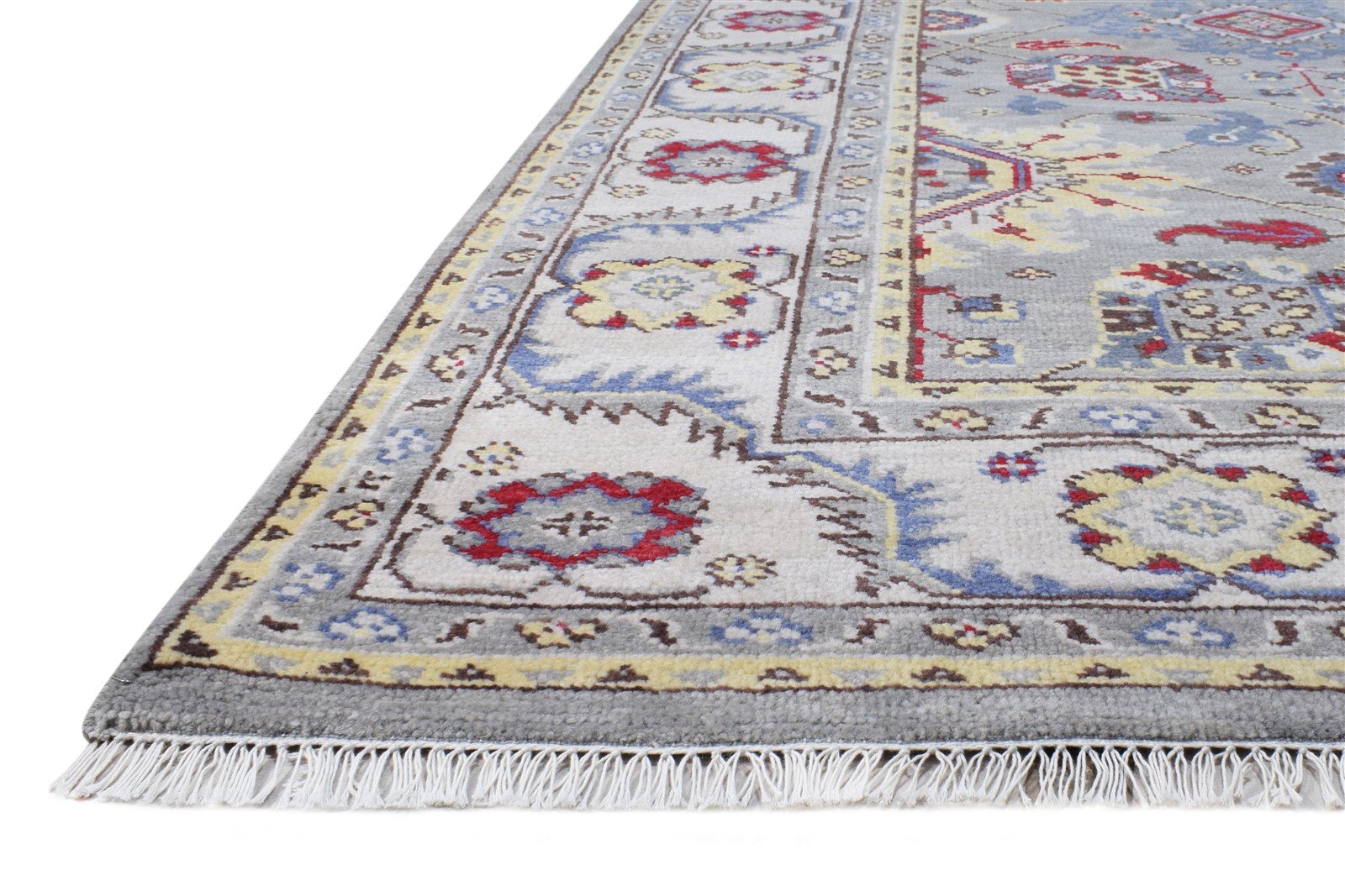 Grey Wool Rug 8' X 10' Persian Hand Knotted Oushak Oriental Large Carpet   7865147523221
