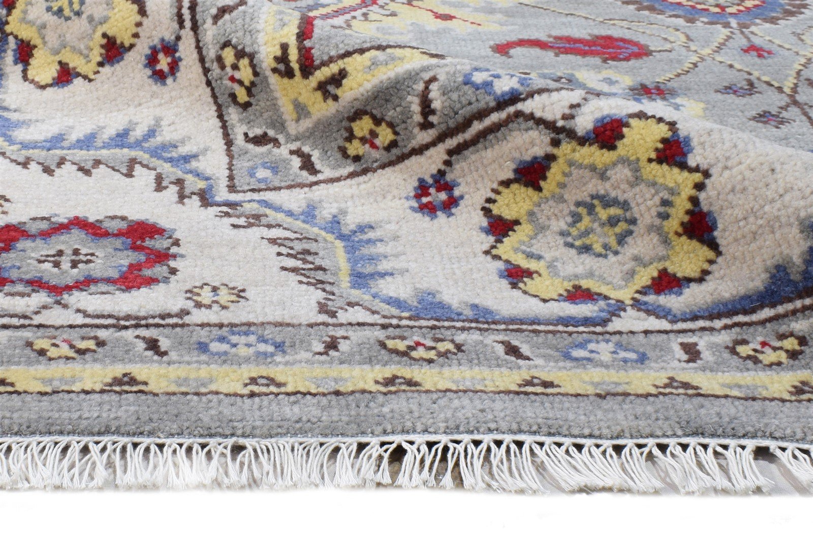 Grey Wool Rug 8' X 10' Persian Hand Knotted Oushak Oriental Large Carpet   7865147523221
