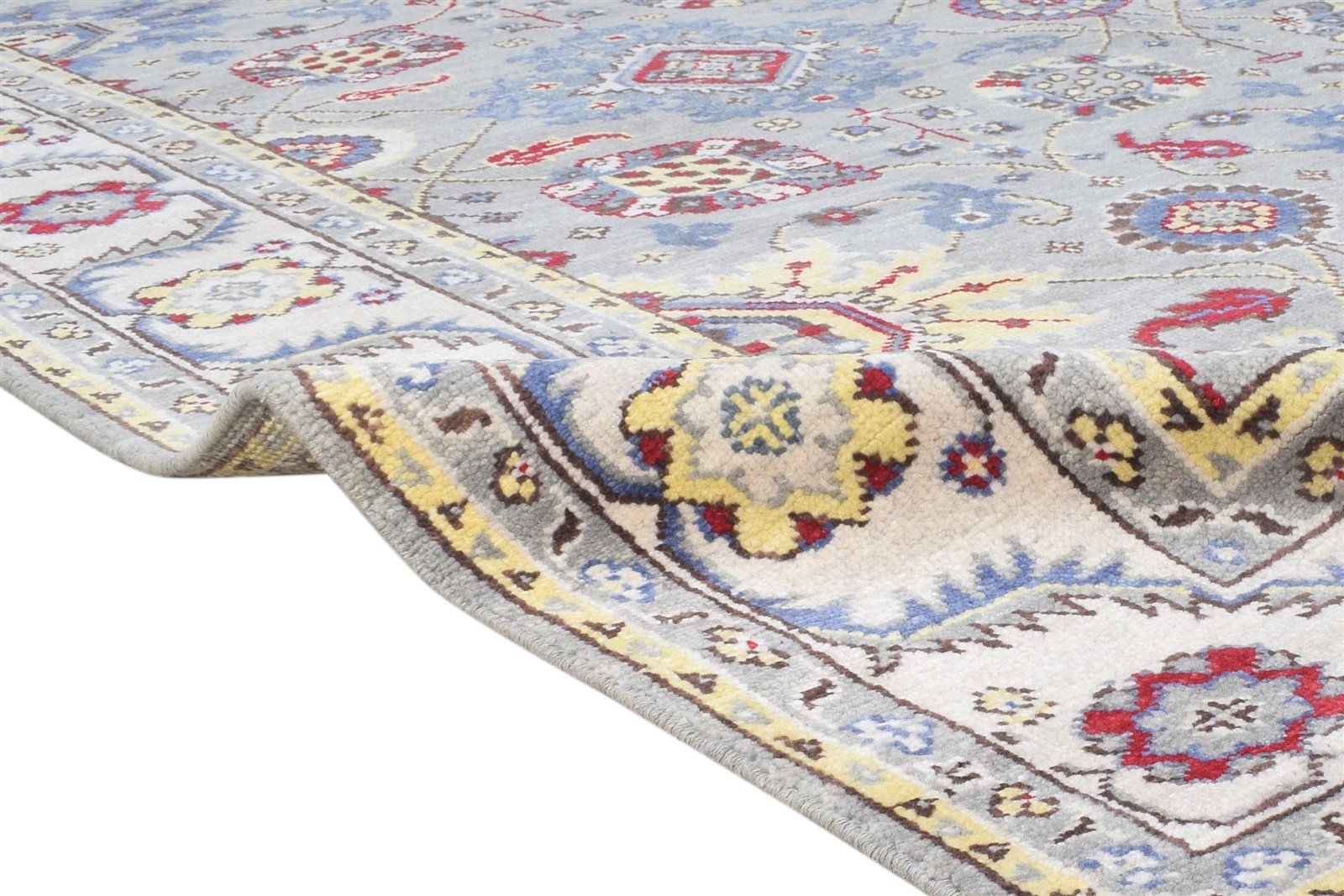 Grey Wool Rug 8' X 10' Persian Hand Knotted Oushak Oriental Large Carpet   7865147523221