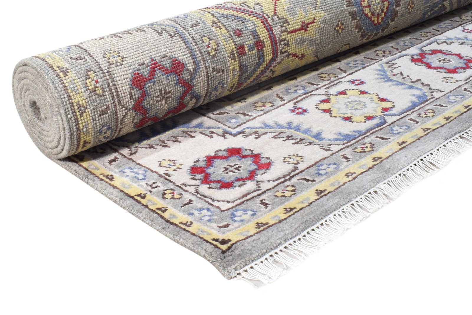 Grey Wool Rug 8' X 10' Persian Hand Knotted Oushak Oriental Large Carpet   7865147523221