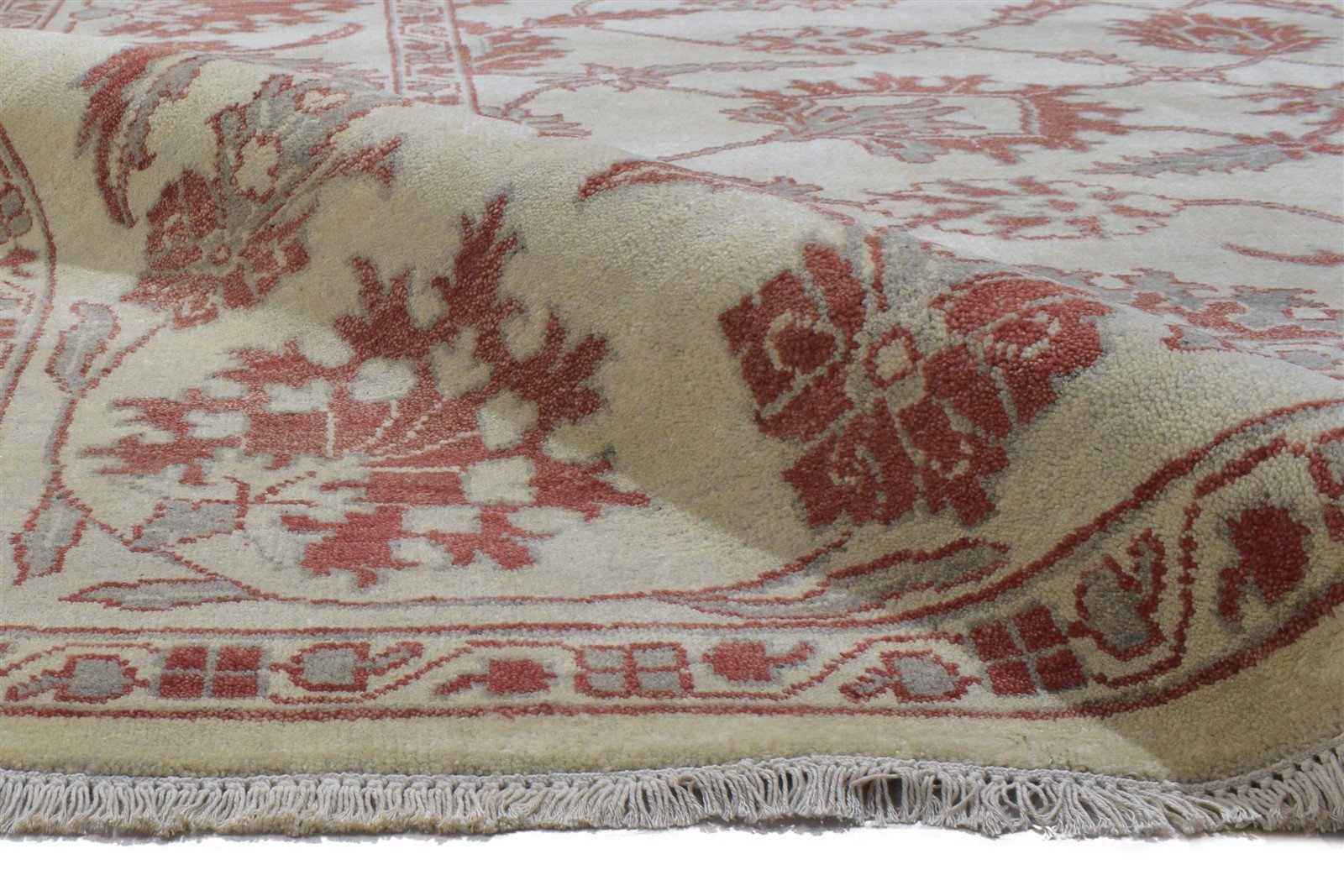 Grey Wool Rug 9' X 12' Persian Hand Knotted Oushak Oriental Extra Large Carpet   7864187125909