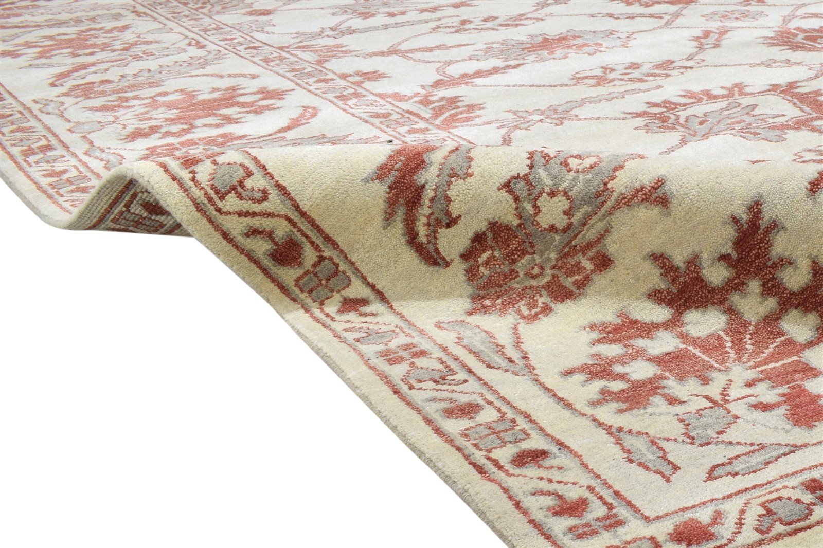 Grey Wool Rug 9' X 12' Persian Hand Knotted Oushak Oriental Extra Large Carpet   7864187125909