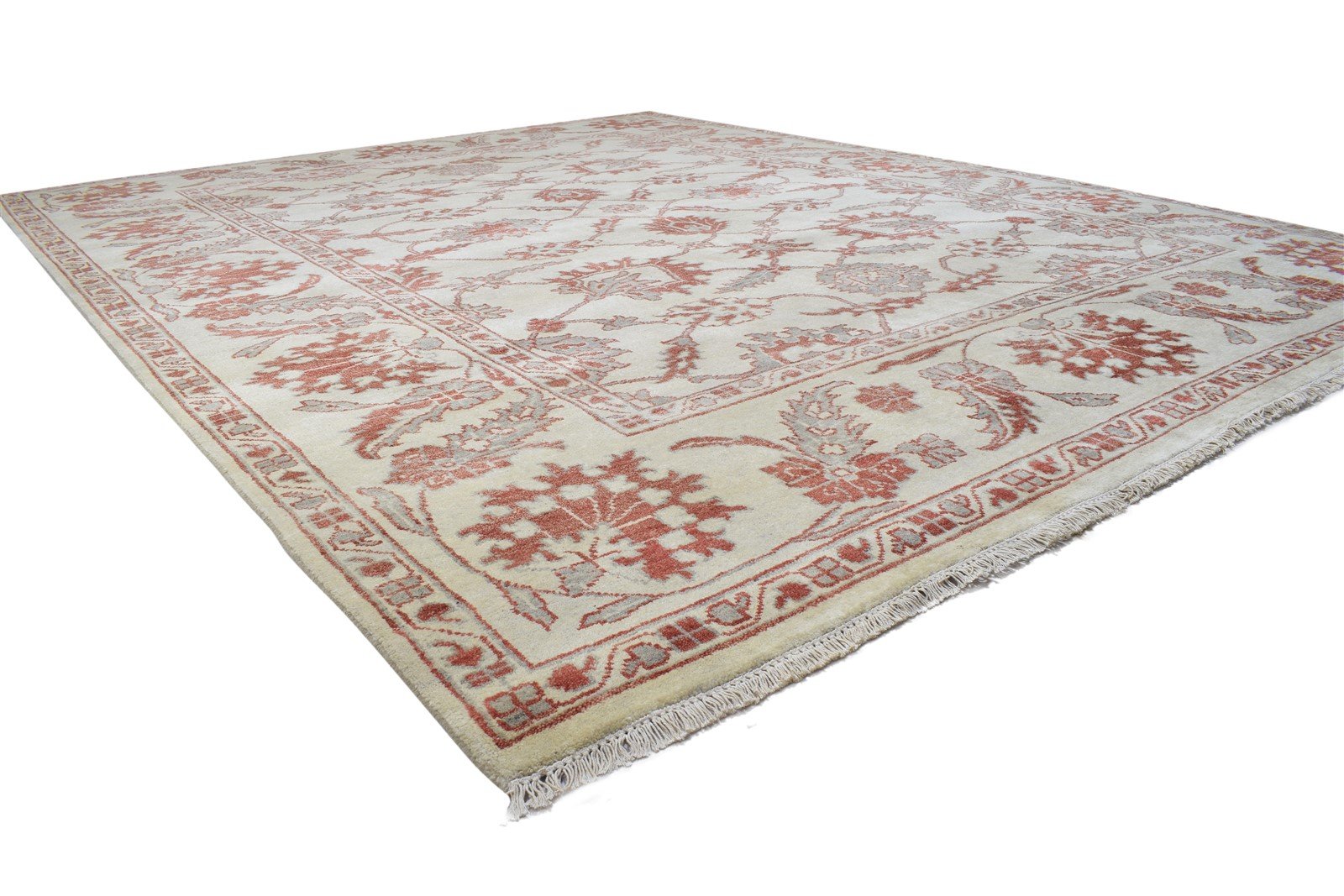 Grey Wool Rug 9' X 12' Persian Hand Knotted Oushak Oriental Extra Large Carpet   7864187125909