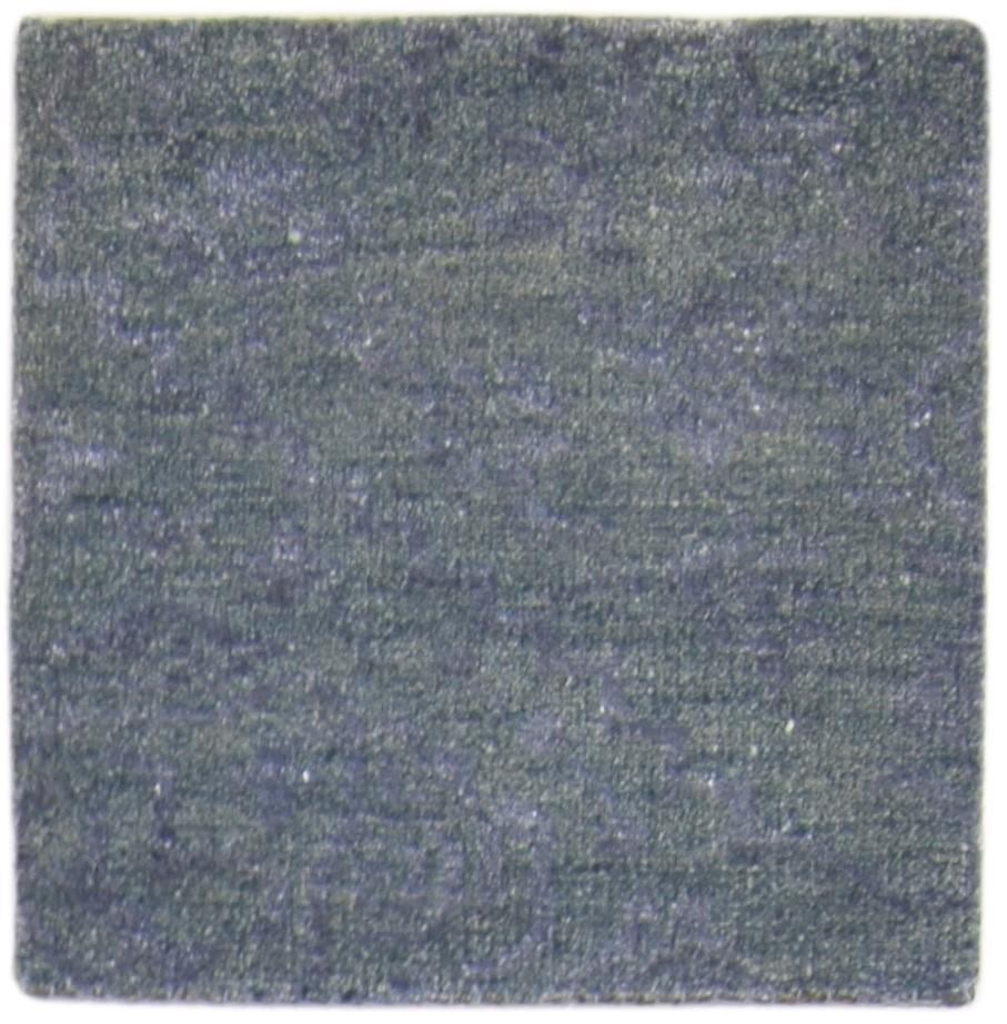Grey Wool / Silk Rug 2' X 2' Modern Hand Knotted Moroccan Trellis Small Carpet   7864132731029