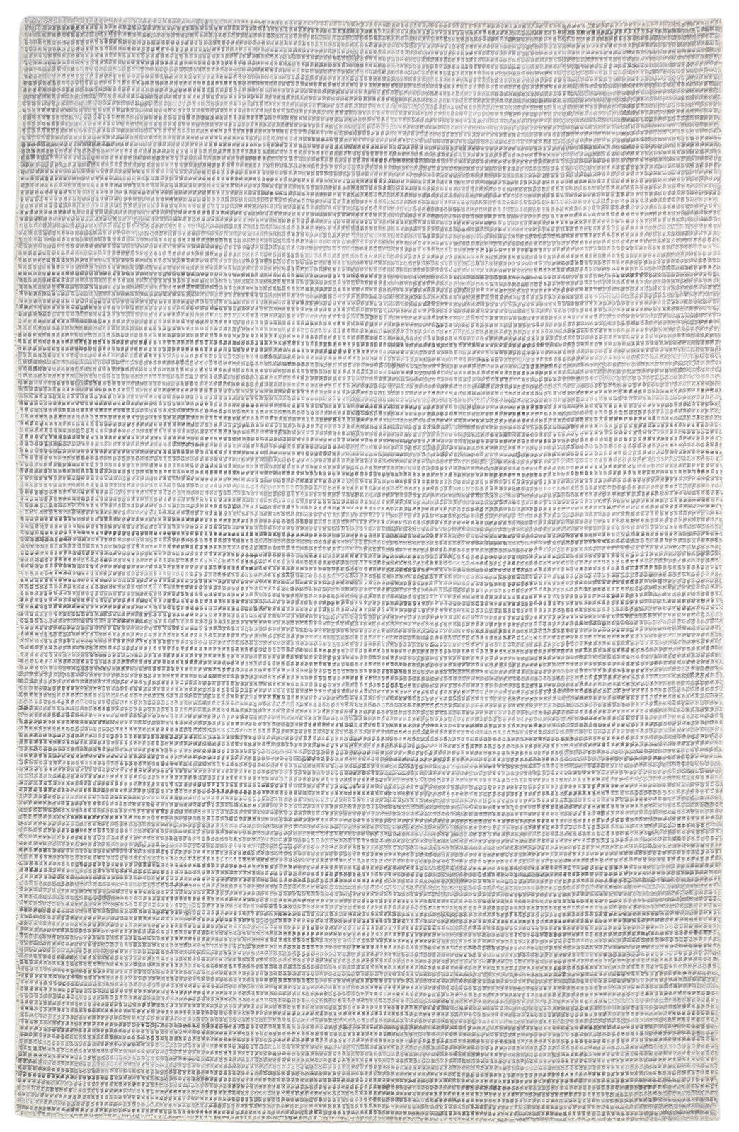 Grey Wool / Silk Rug 5X8 Modern Handloom Scandinavian Solid Room Size Carpet   7864312692885