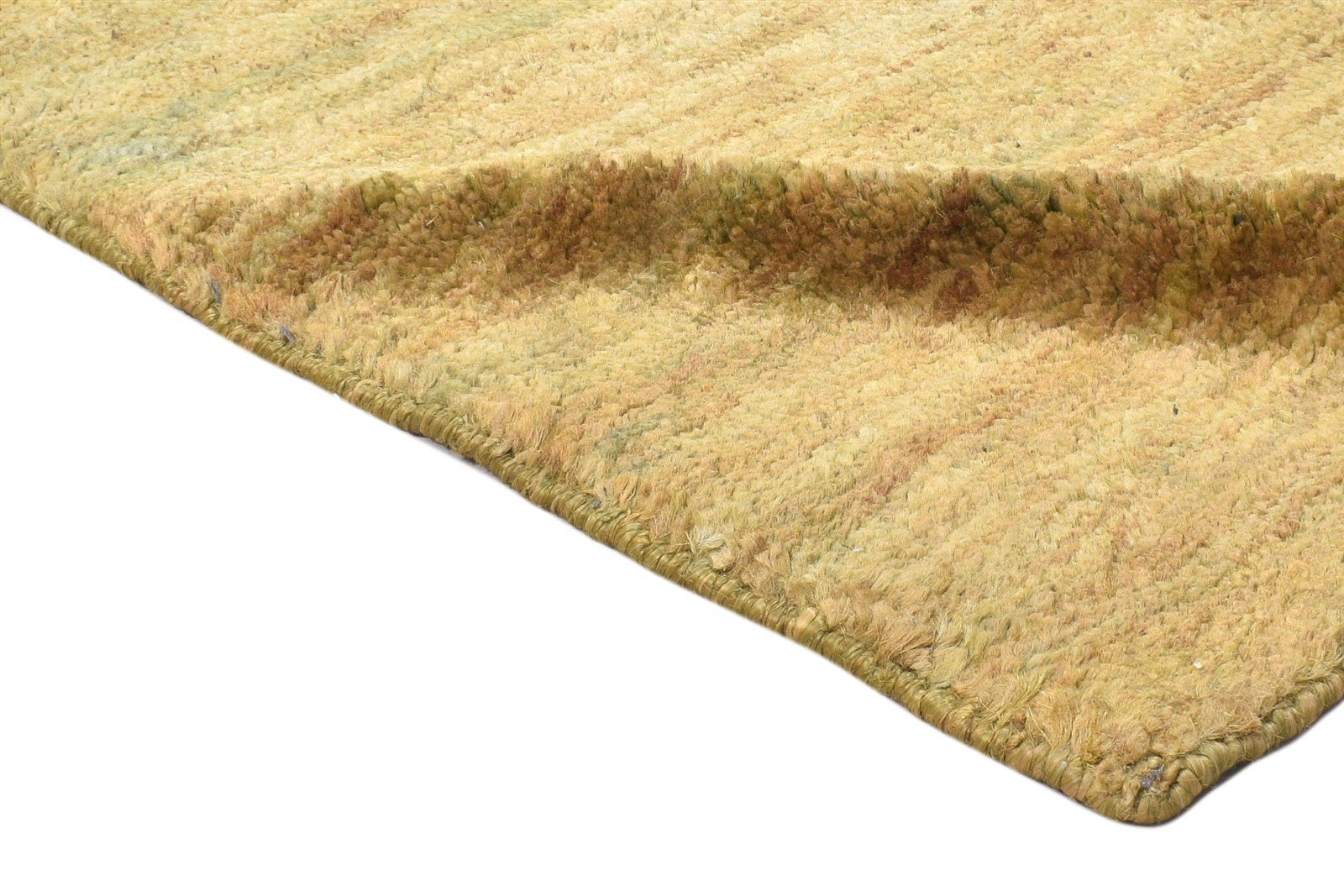Hand Knotted Beige Jute Rug 2' X 3' Modern Scandinavian Solid Small Carpet   7864100454549