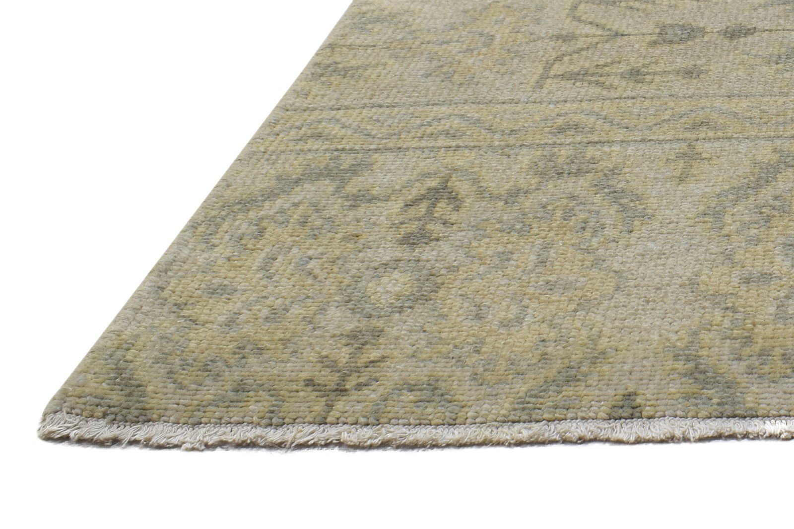 Hand Knotted Beige Wool Rug 2' X 2' Persian Kazak Oriental Small Carpet   7864121655445
