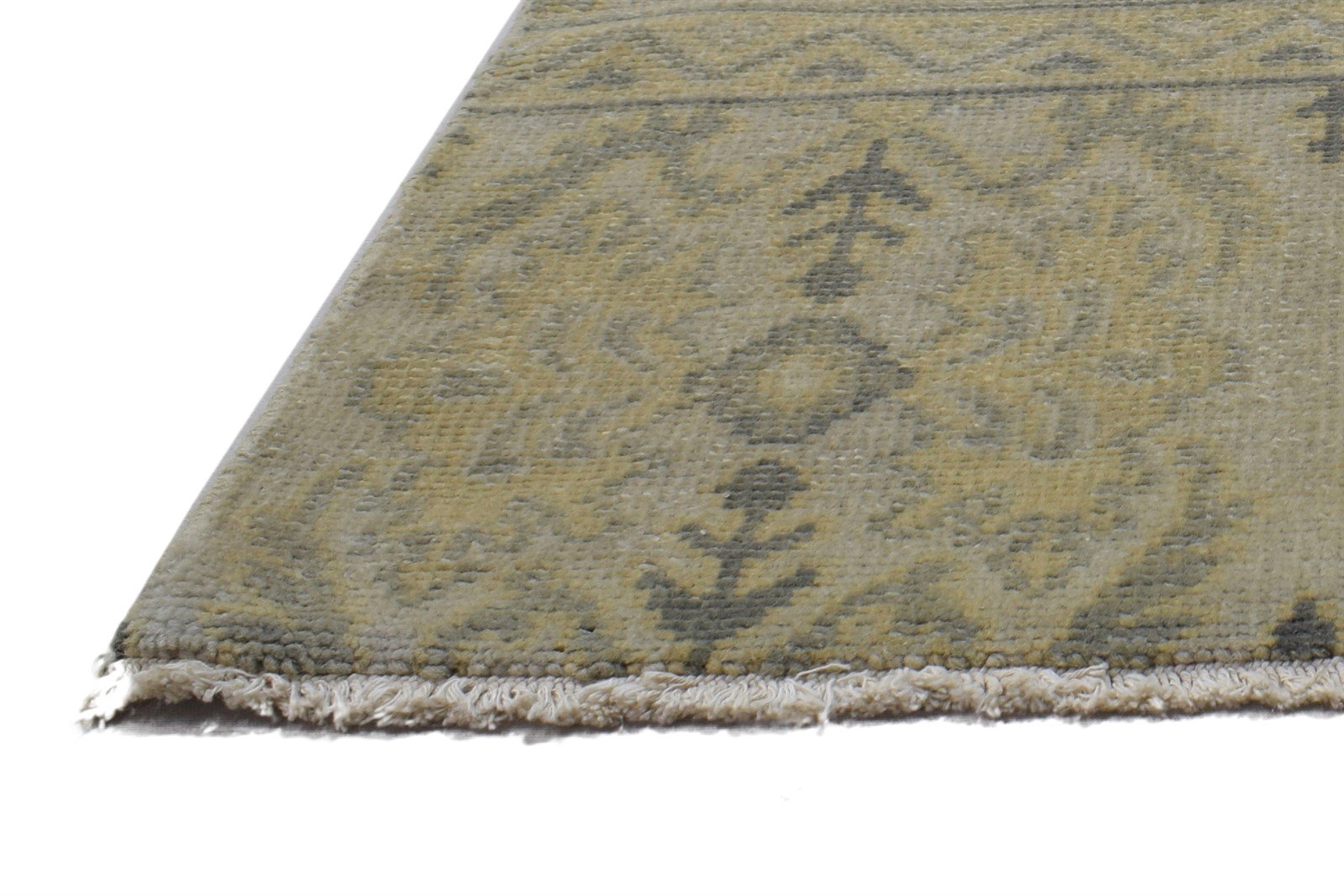 Hand Knotted Beige Wool Rug 2' X 2' Persian Oushak Oriental Small Carpet   7864120148117